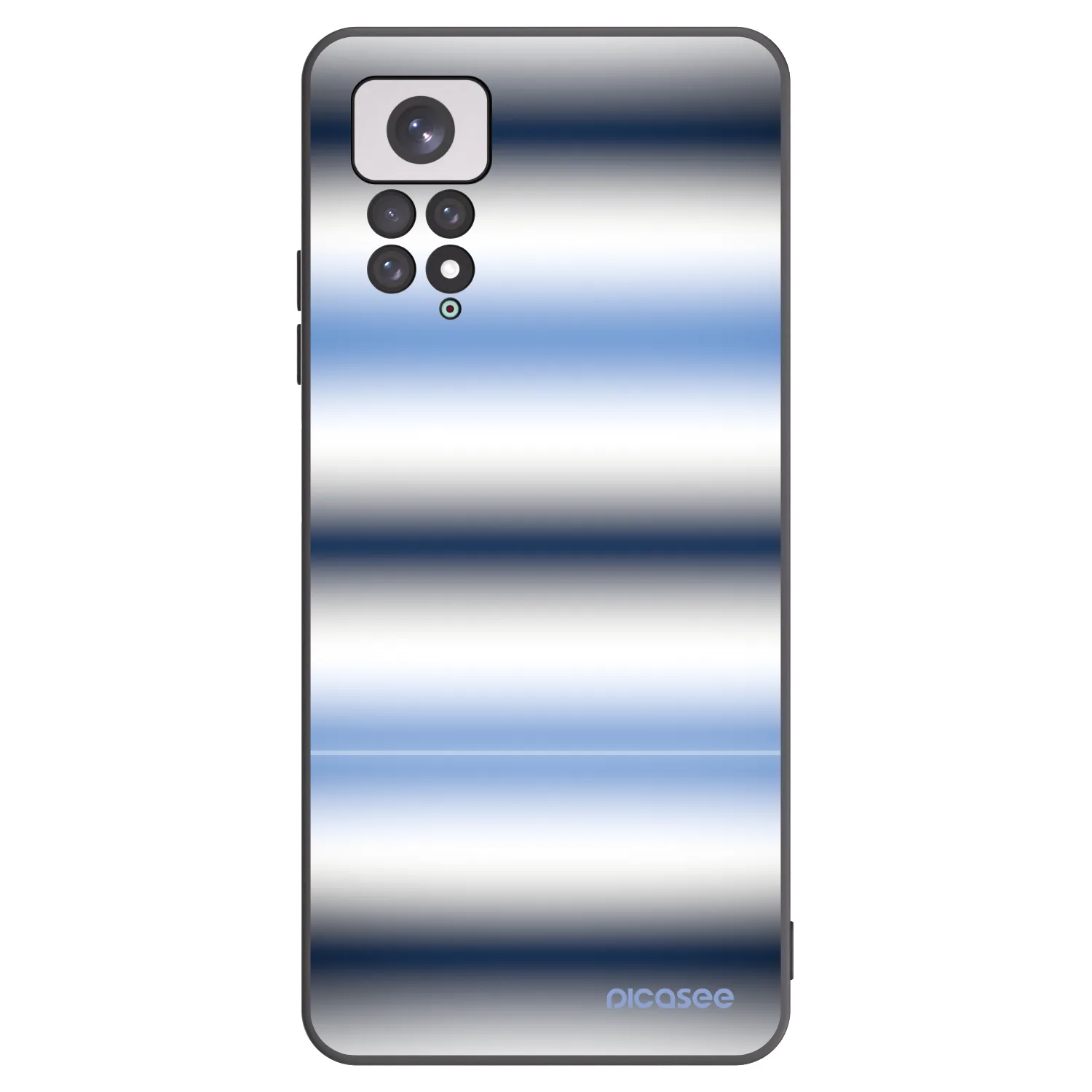 Picasee crna silikonska maskica za Xiaomi Redmi Note 11 - Static Lines