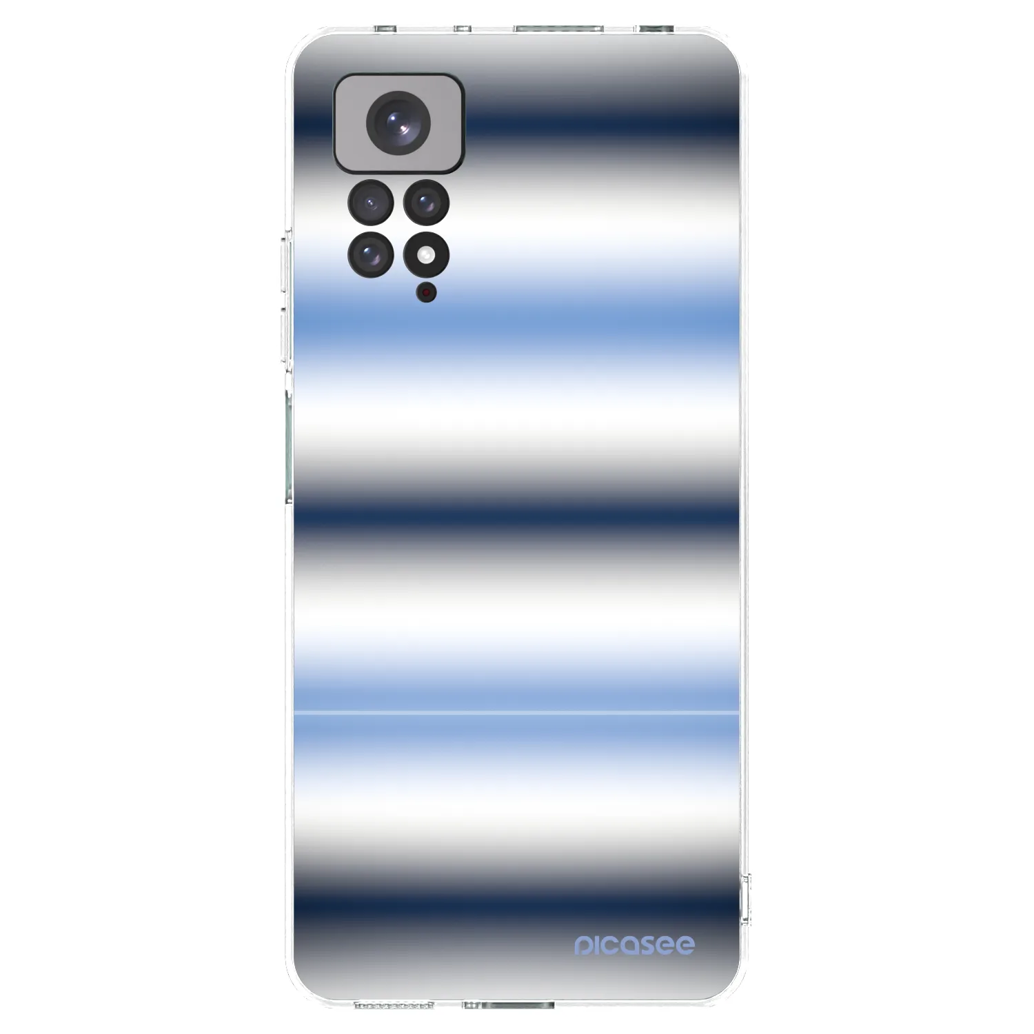 Picasee silikonska prozirna maskica za Xiaomi Redmi Note 11 - Static Lines