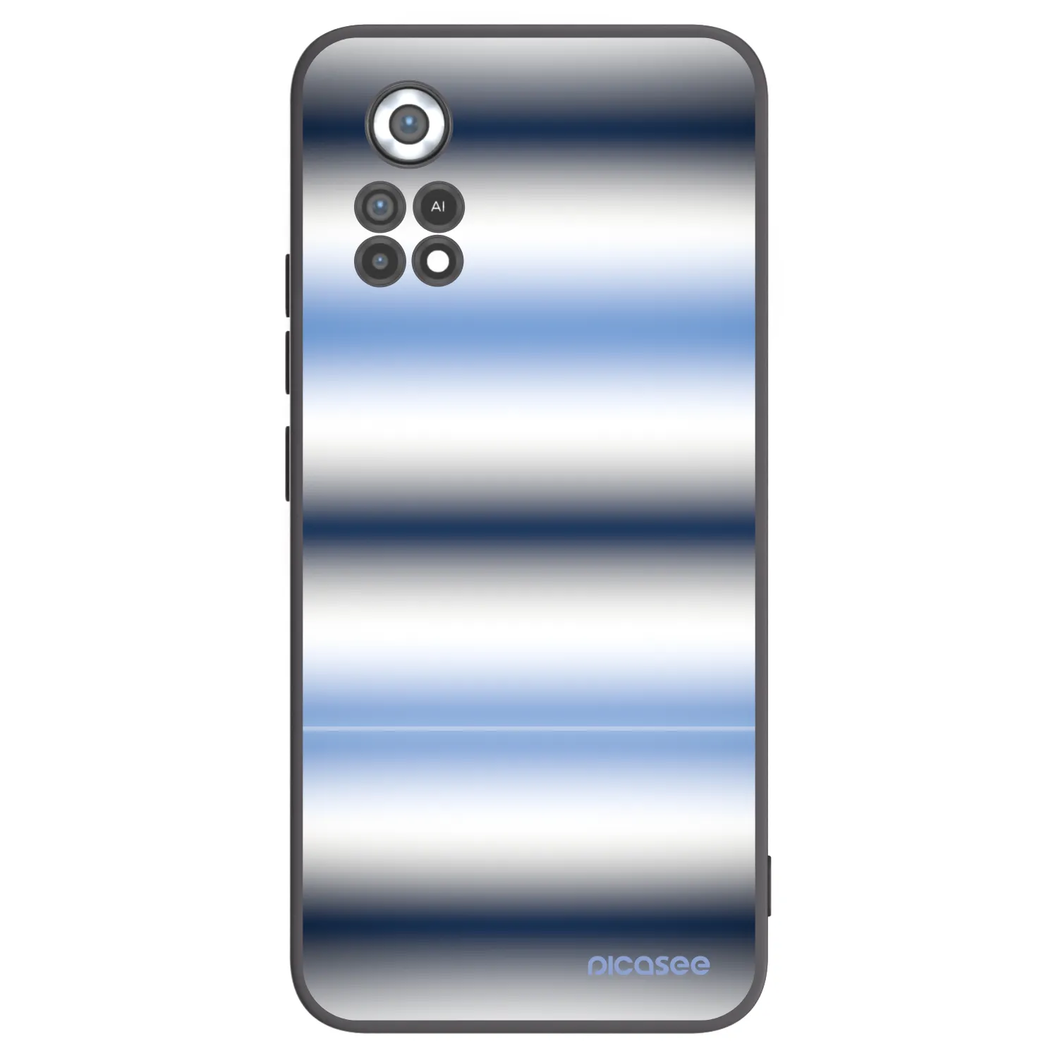 Picasee crna silikonska maskica za Xiaomi Poco X4 Pro 5G - Static Lines