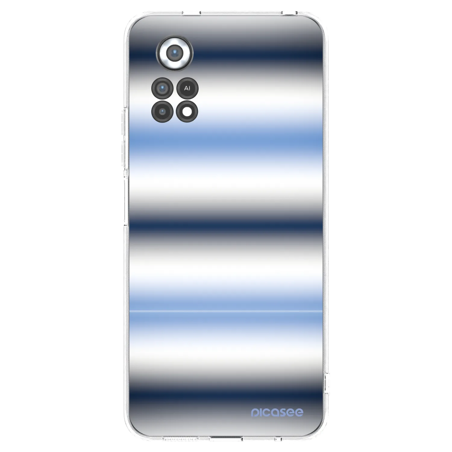 Picasee silikonska prozirna maskica za Xiaomi Poco X4 Pro 5G - Static Lines