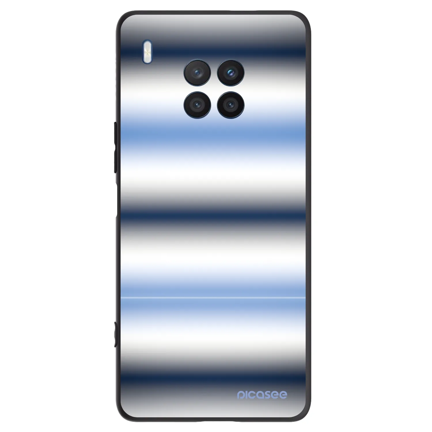 Picasee crna silikonska maskica za Honor 50 Lite - Static Lines