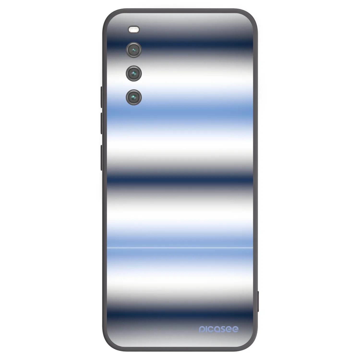 Picasee crna silikonska maskica za Sony Xperia 10 IV 5G - Static Lines