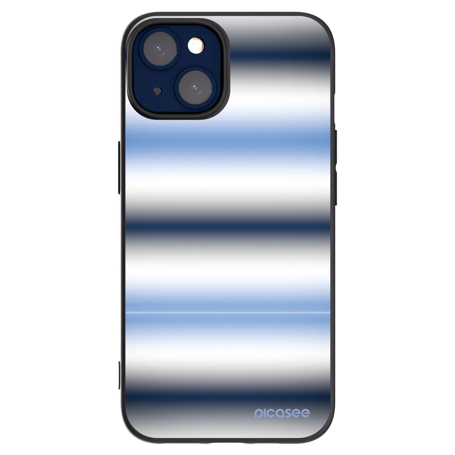 Picasee crna silikonska maskica za Apple iPhone 14 - Static Lines