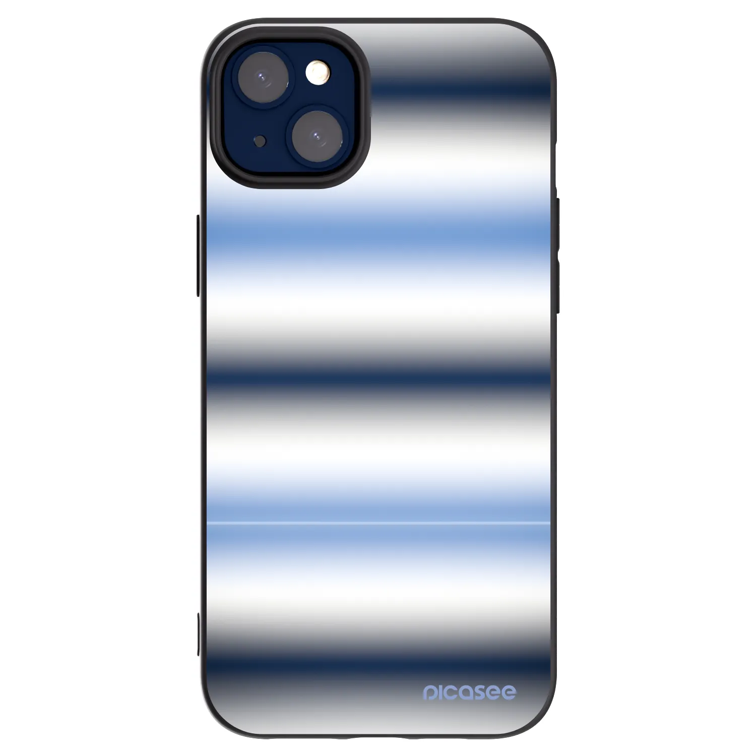 Picasee crna silikonska maskica za Apple iPhone 14 Plus - Static Lines