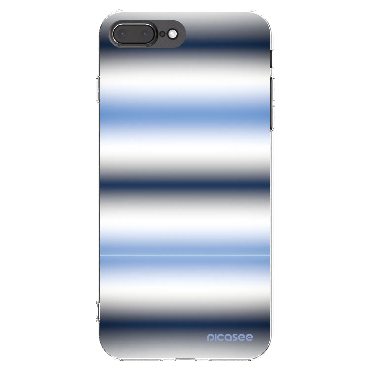 Picasee silikonska prozirna maskica za Apple iPhone 8 Plus - Static Lines