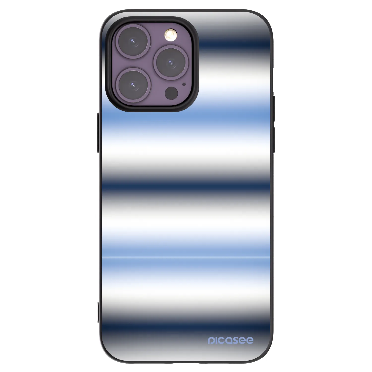 Picasee crna silikonska maskica za Apple iPhone 14 Pro Max - Static Lines