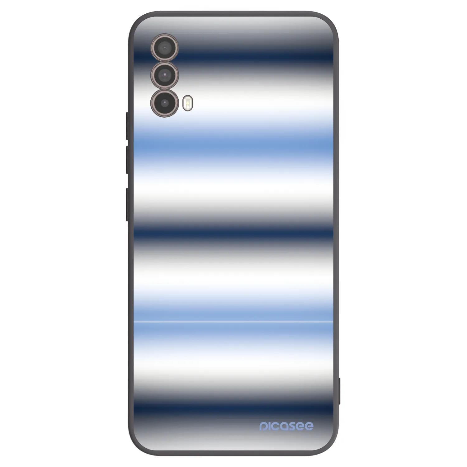 Picasee crna silikonska maskica za Motorola Moto E40 - Static Lines