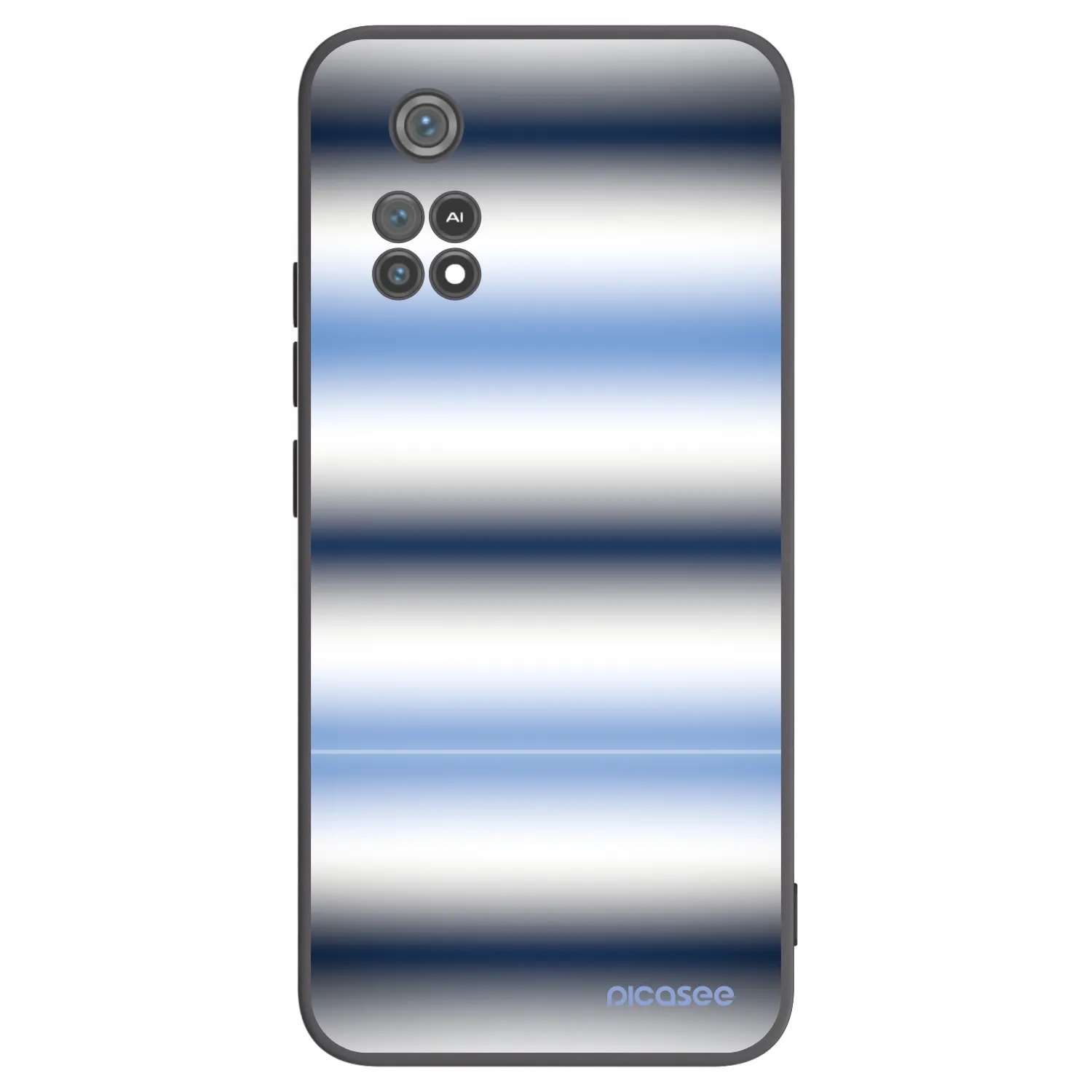 Picasee crna silikonska maskica za Xiaomi Poco M4 Pro - Static Lines