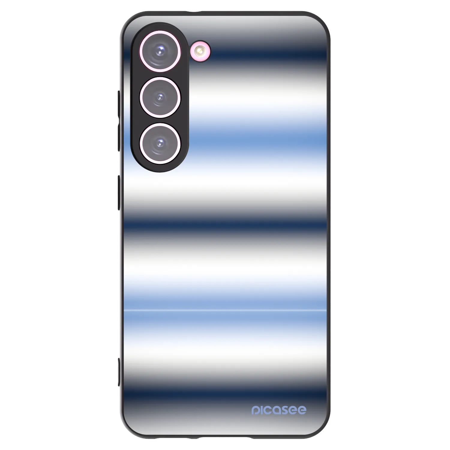 Picasee crna silikonska maskica za Samsung Galaxy S23 5G - Static Lines