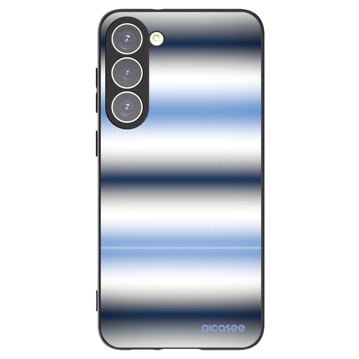 Picasee crna silikonska maskica za Samsung Galaxy S23+ 5G - Static Lines