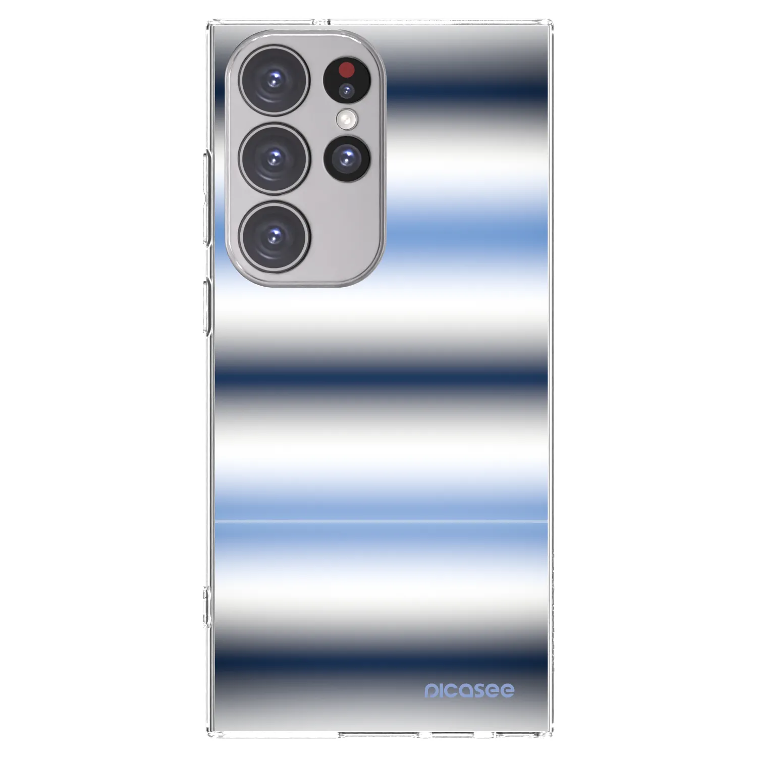 Picasee silikonska prozirna maskica za Samsung Galaxy S23 Ultra 5G - Static Lines