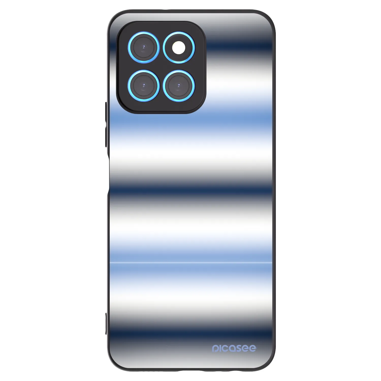 Picasee crna silikonska maskica za Honor X6 - Static Lines