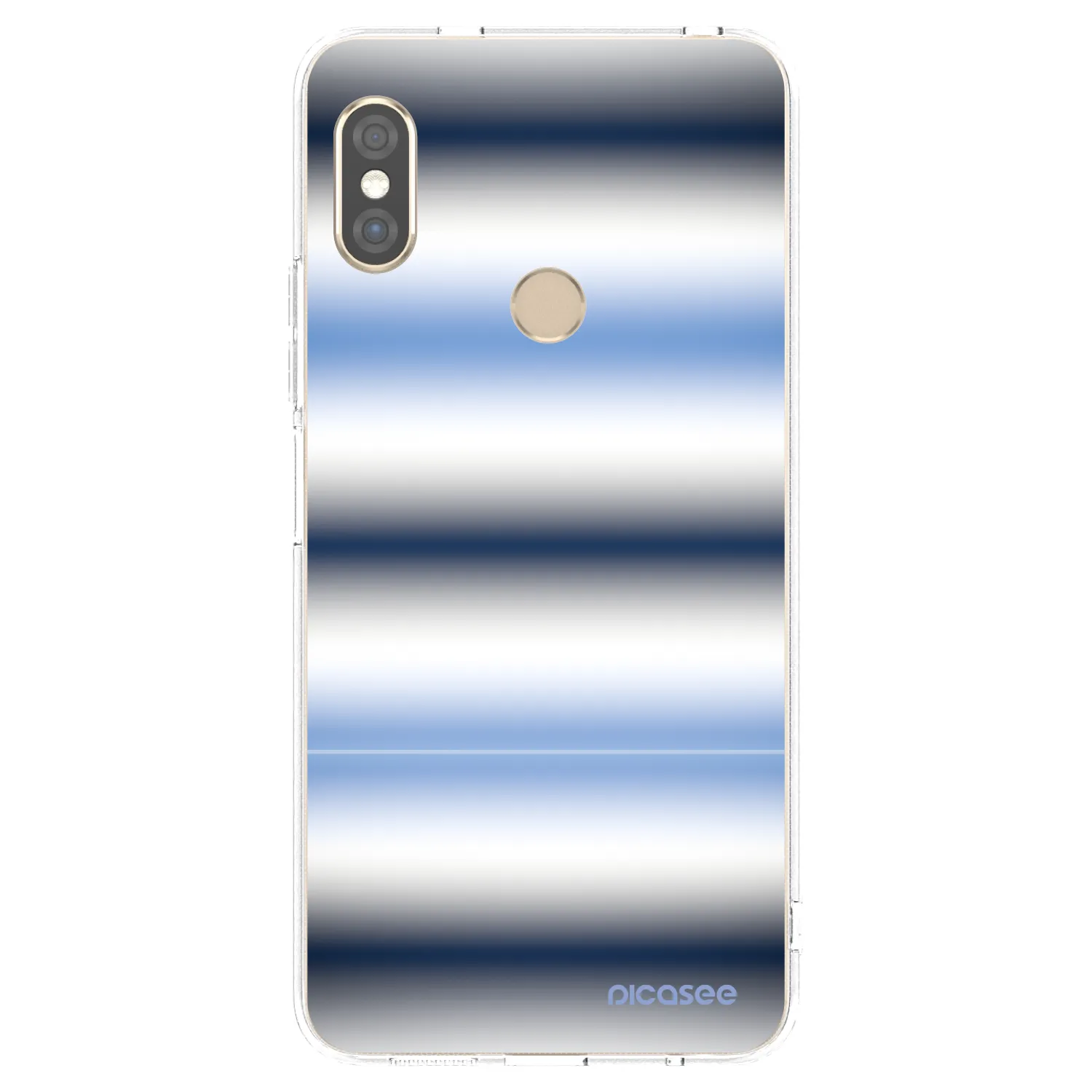 Picasee silikonska prozirna maskica za Xiaomi Redmi Note 5 Global - Static Lines