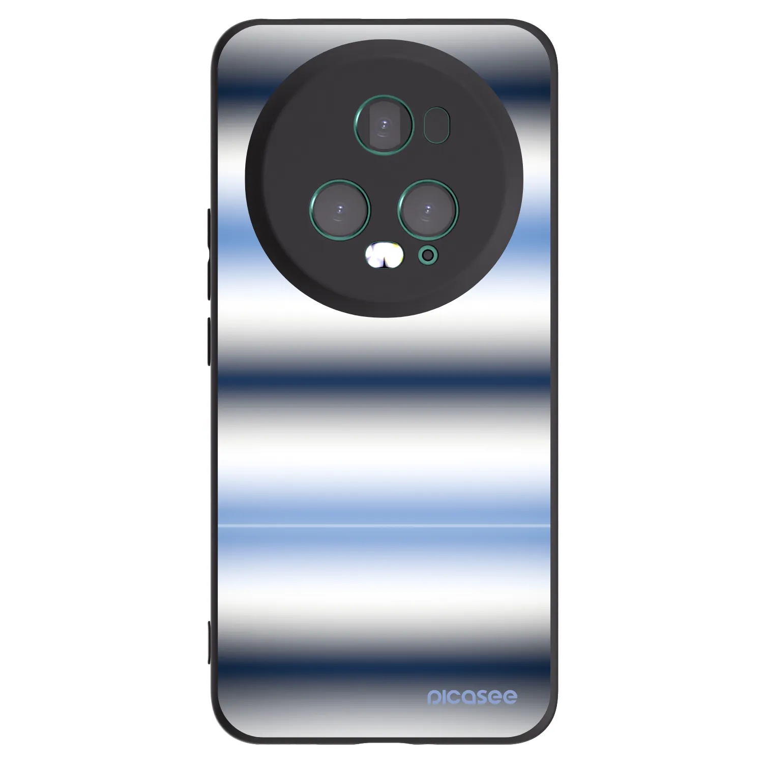 Picasee crna silikonska maskica za Honor Magic5 Pro - Static Lines