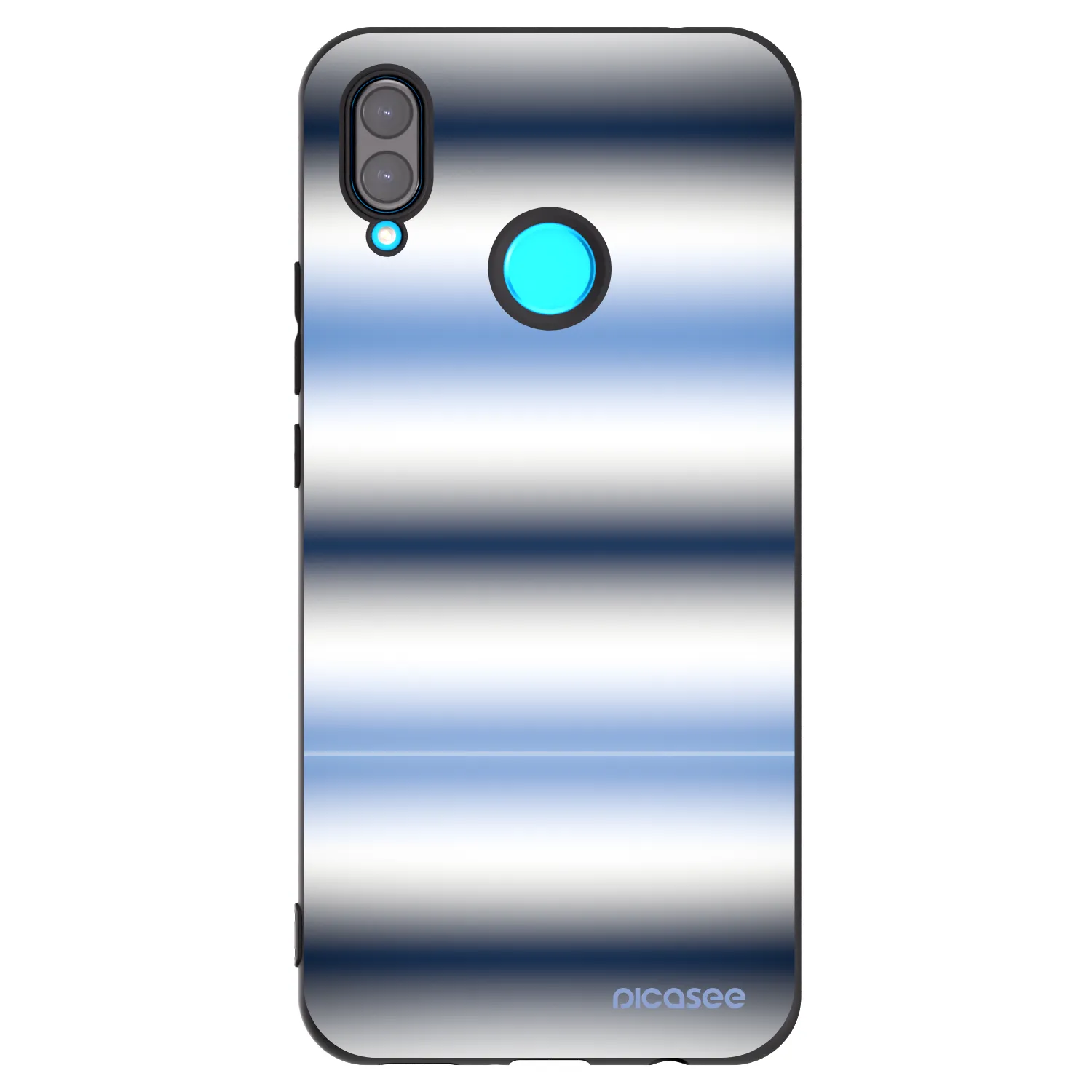 Picasee crna silikonska maskica za Huawei Nova 3 - Static Lines