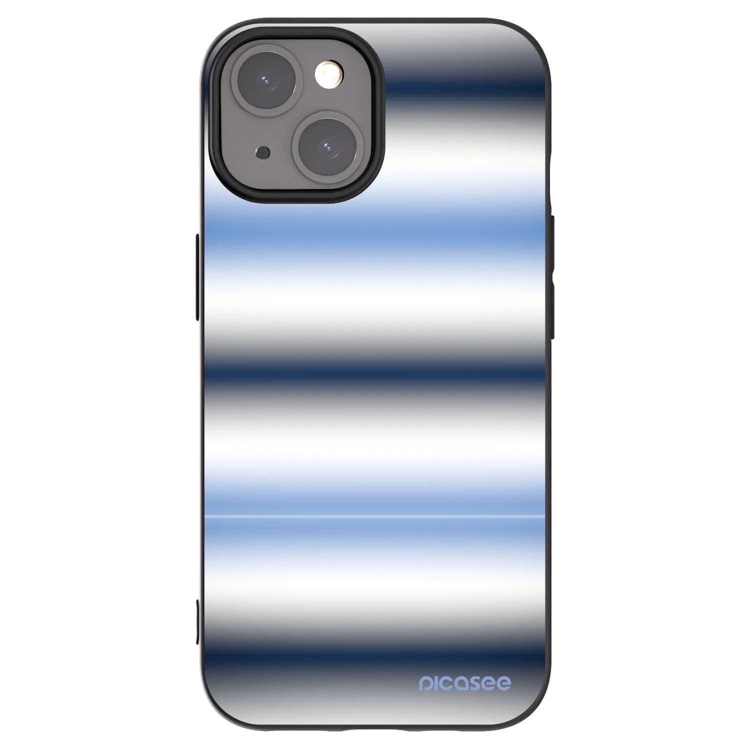 Picasee crna silikonska maskica za Apple iPhone 15 - Static Lines