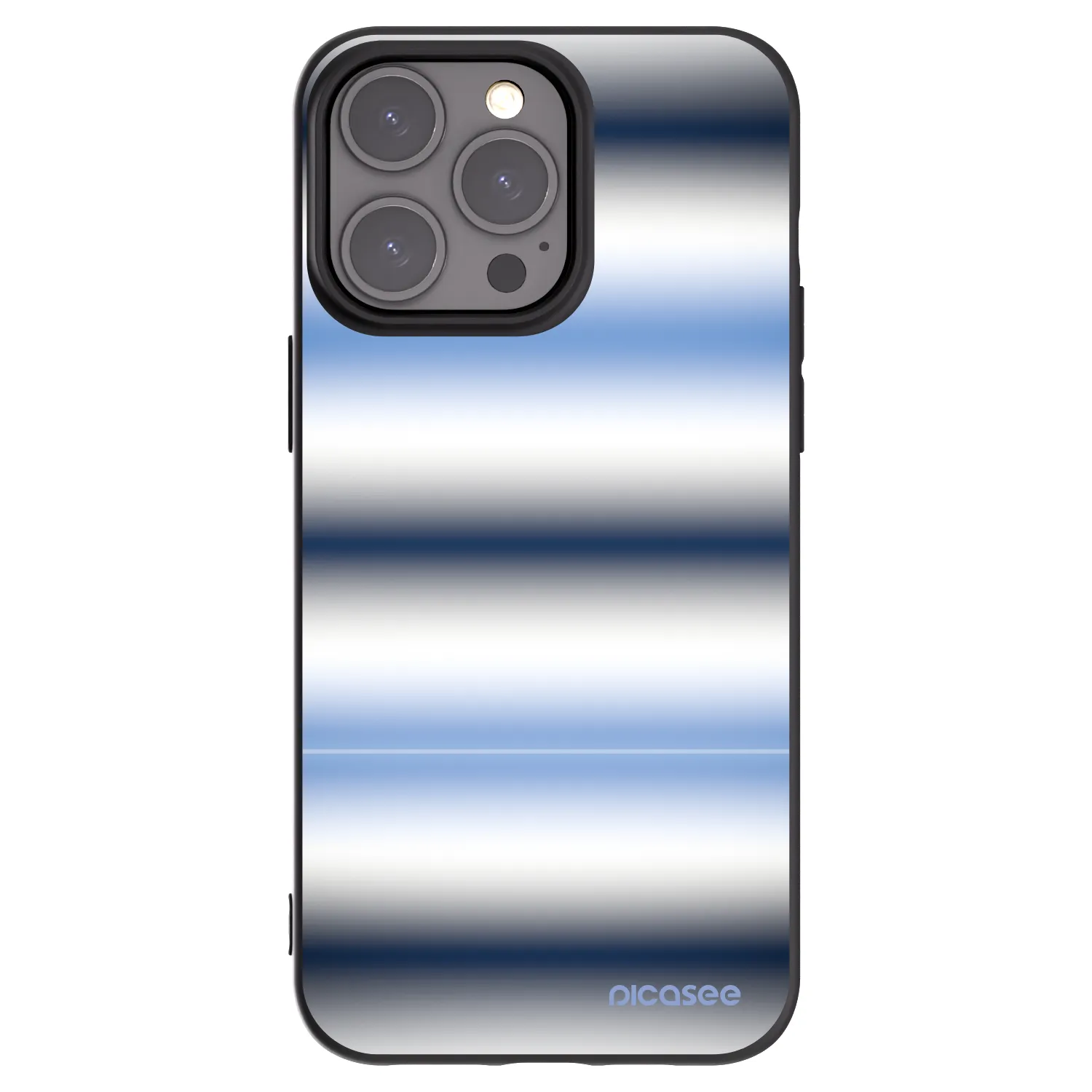 Picasee crna silikonska maskica za Apple iPhone 15 Pro Max - Static Lines