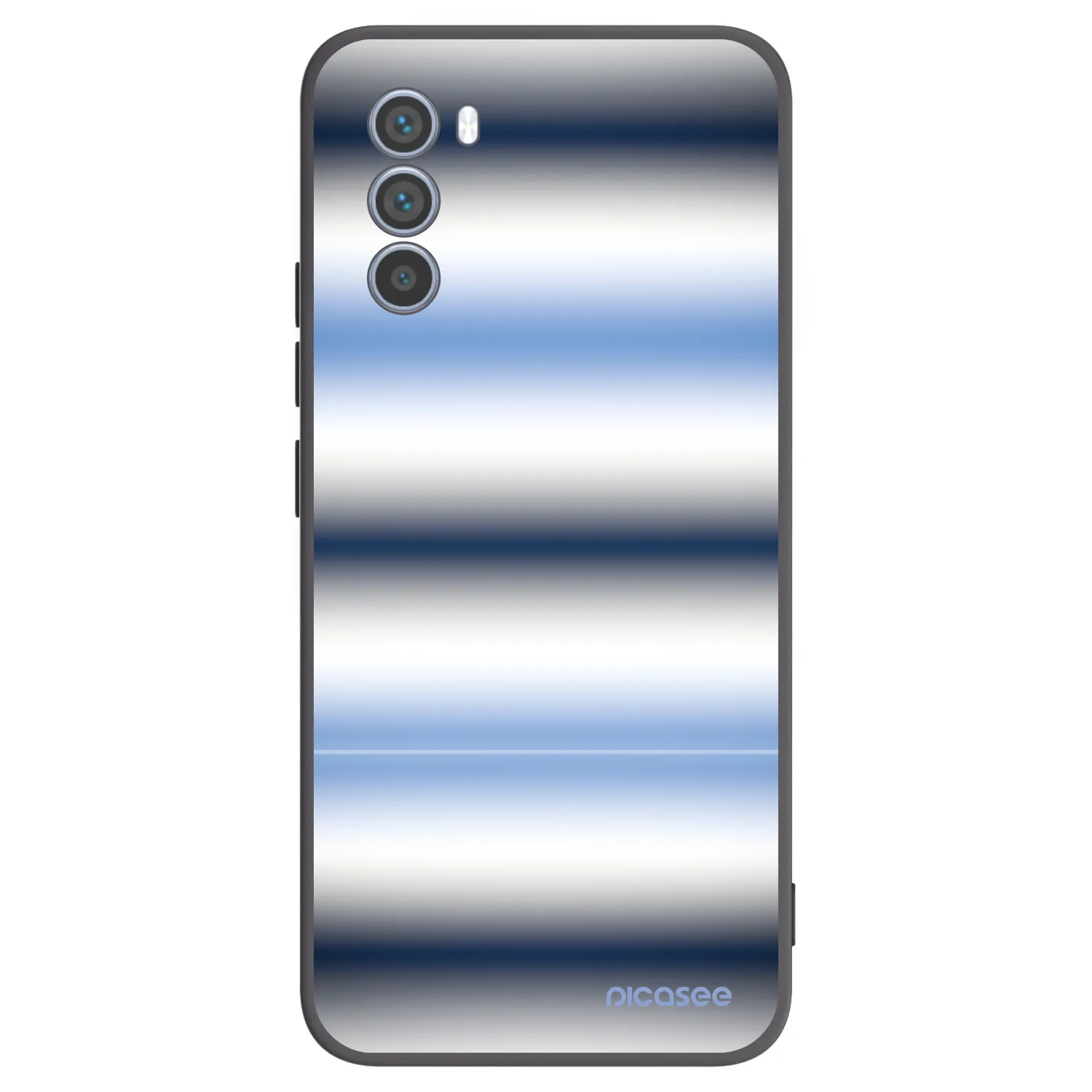 Picasee crna silikonska maskica za Motorola Moto G62 - Static Lines