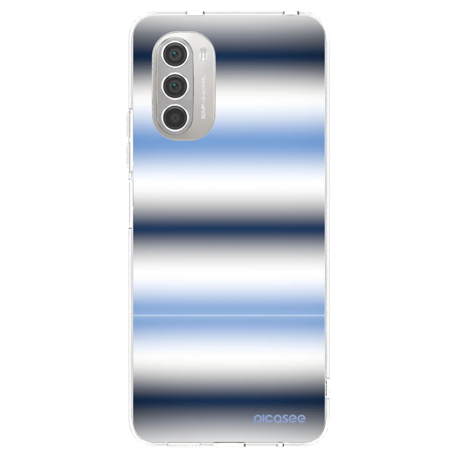 Picasee silikonska prozirna maskica za Motorola Moto G51 - Static Lines