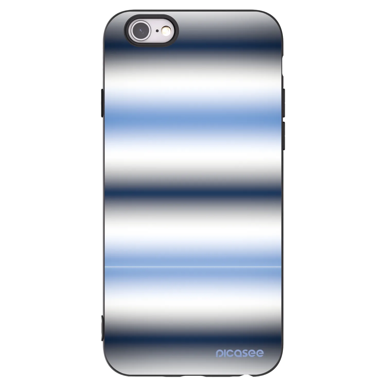 Picasee crna silikonska maskica za Apple iPhone 6/6S - Static Lines