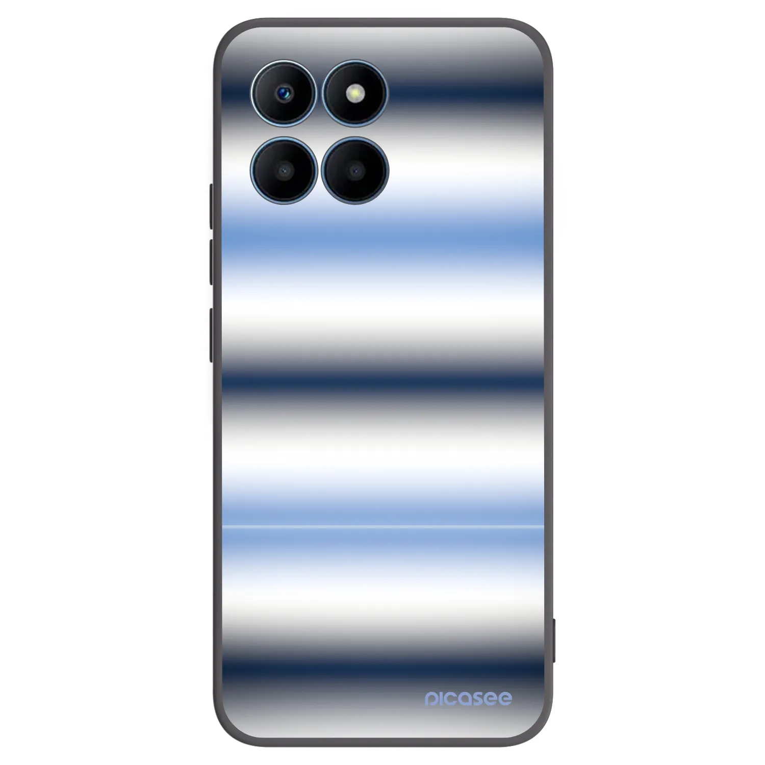 Picasee crna silikonska maskica za Honor 70 Lite - Static Lines