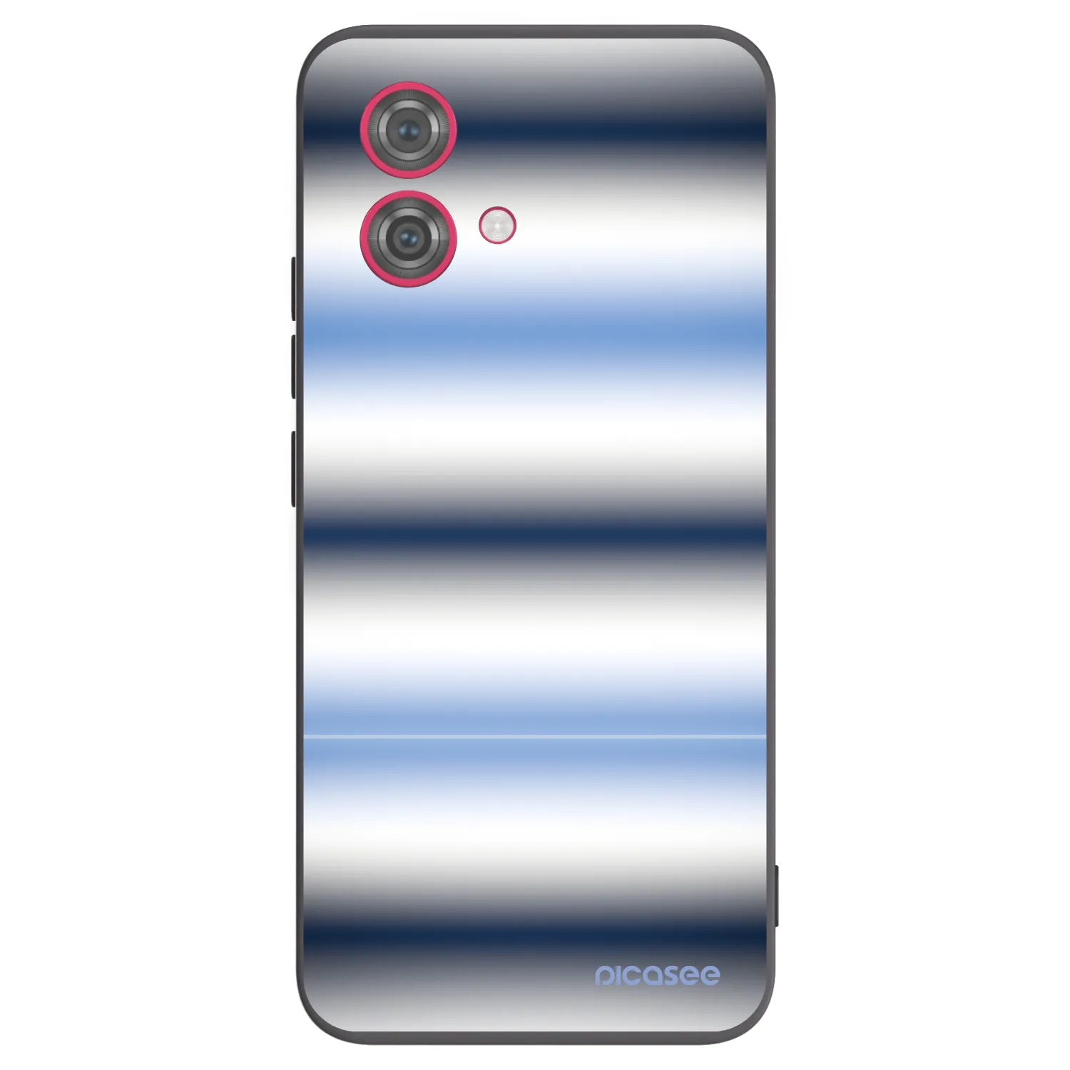 Picasee crna silikonska maskica za Motorola Moto G84 5G - Static Lines