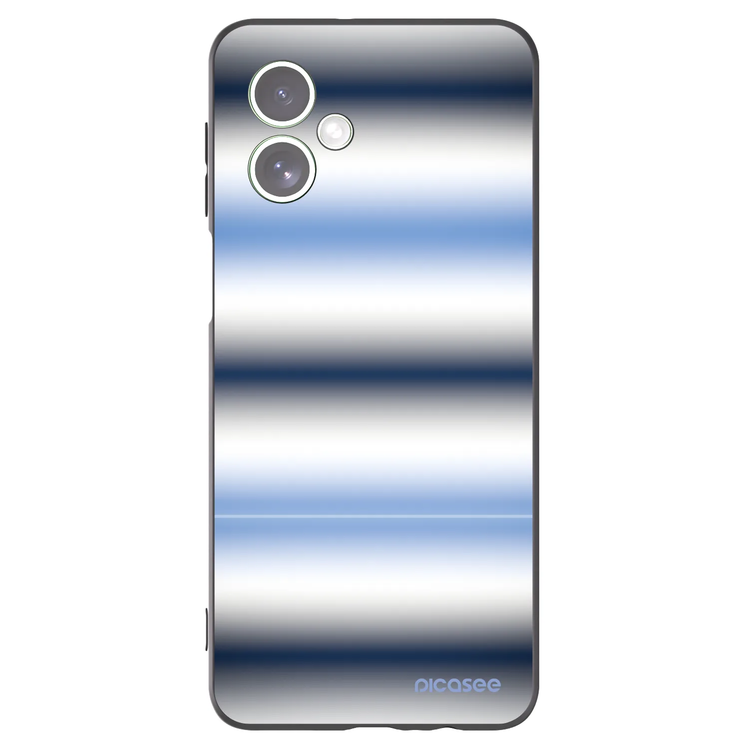 Picasee crna silikonska maskica za Motorola Moto G54 5G - Static Lines
