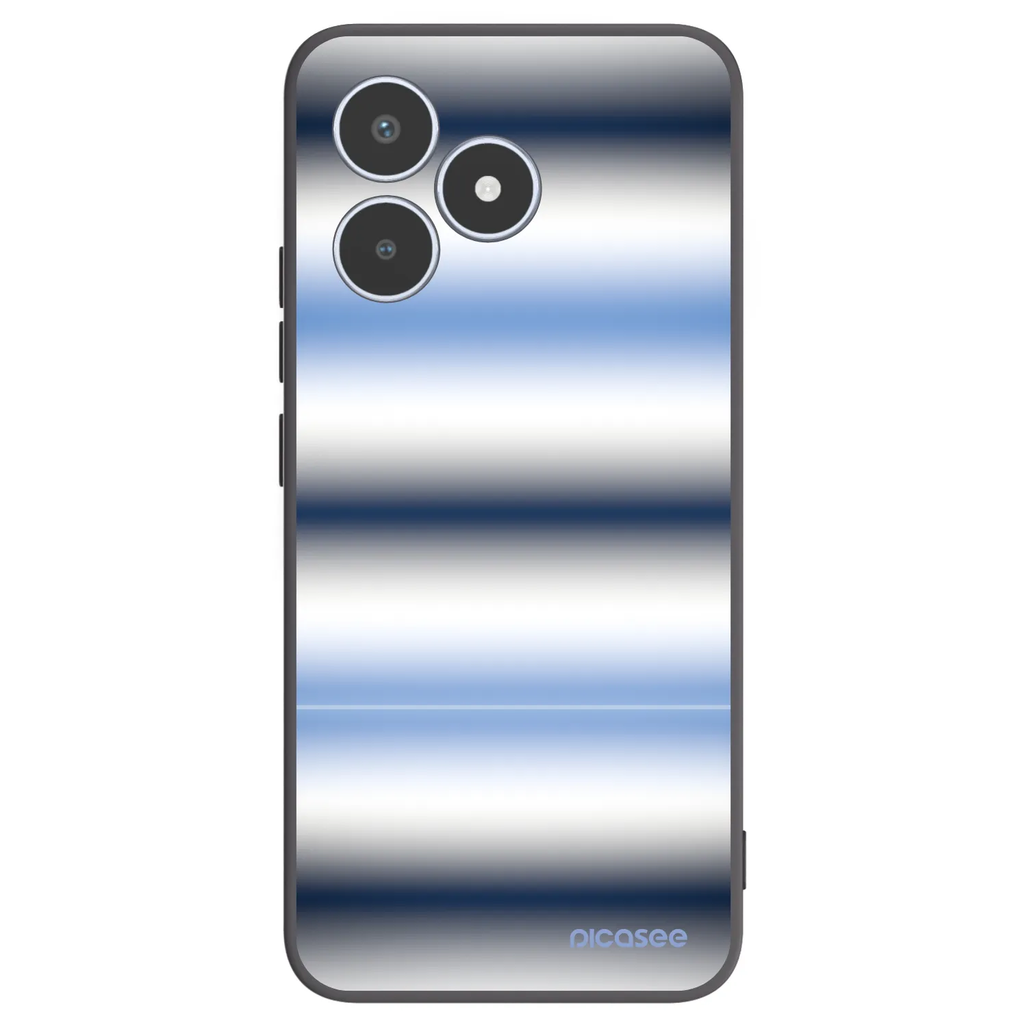 Picasee crna silikonska maskica za Realme C53 - Static Lines