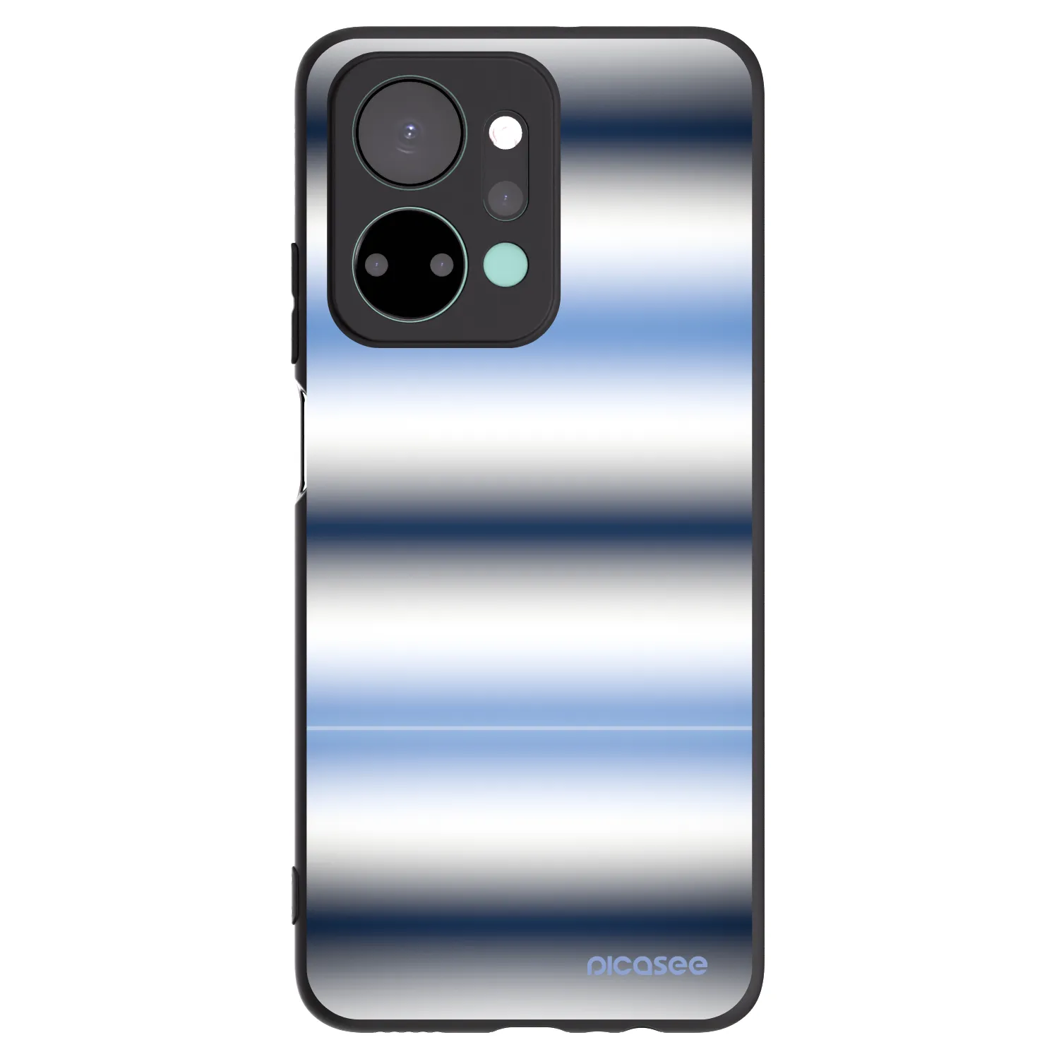 Picasee crna silikonska maskica za Honor X7a - Static Lines