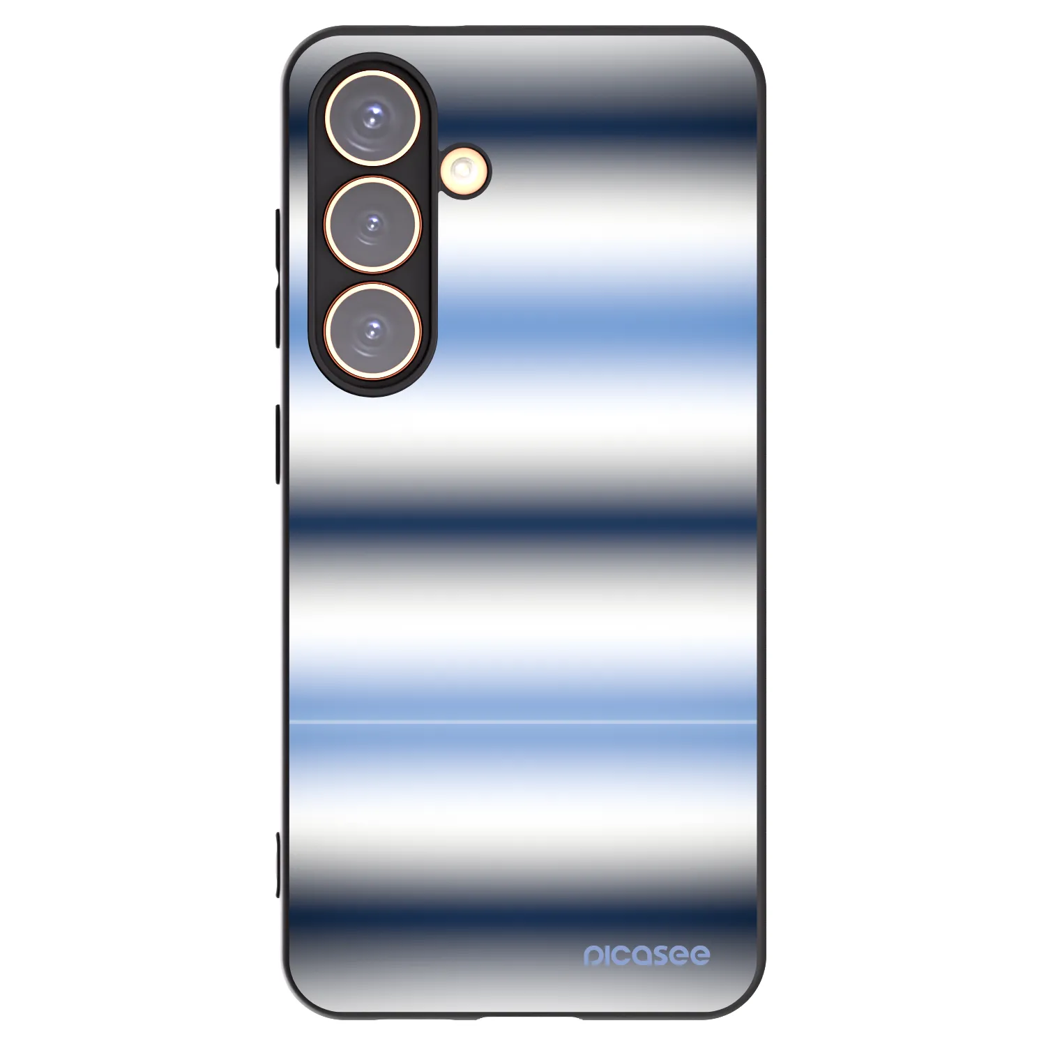 Picasee crna silikonska maskica za Samsung Galaxy S24 S921B 5G - Static Lines