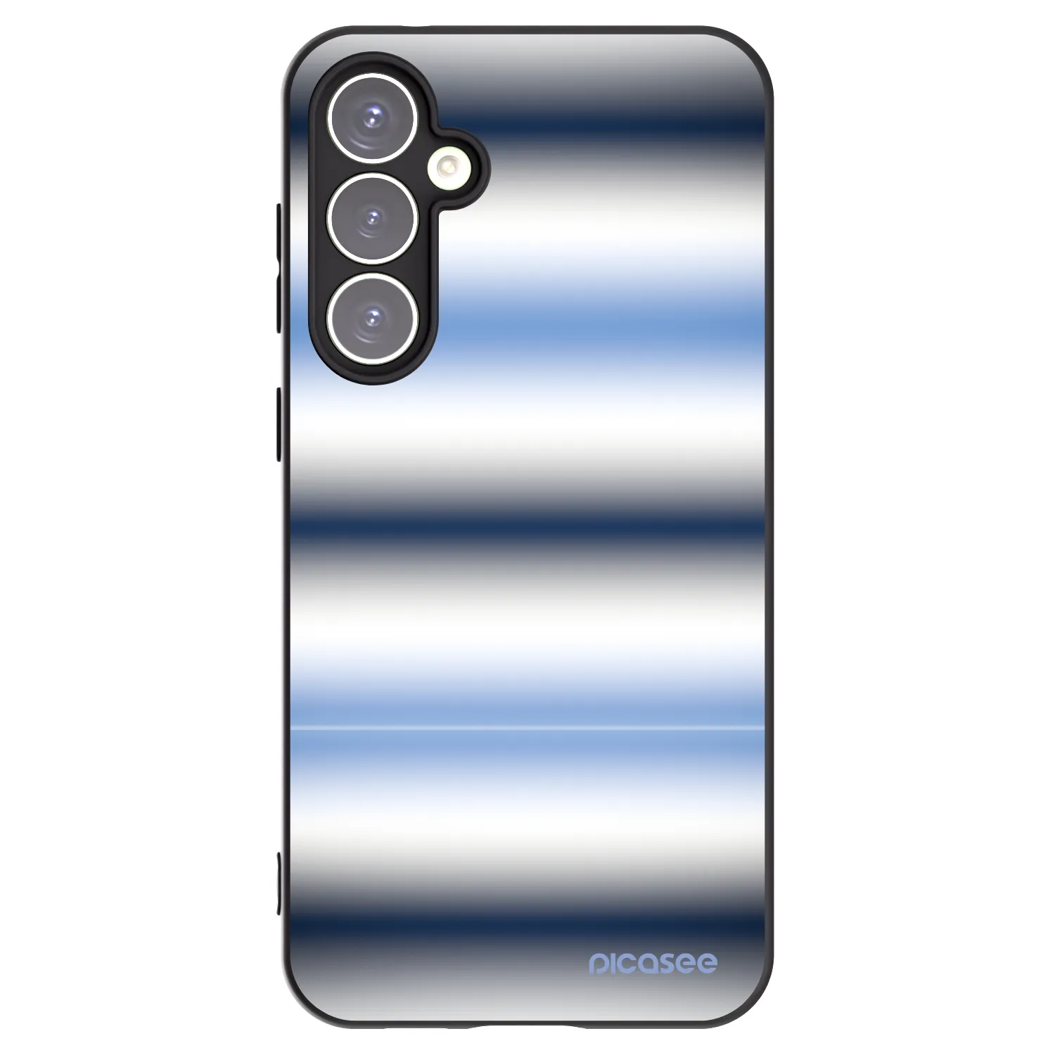 Picasee crna silikonska maskica za Samsung Galaxy S23 FE S711B - Static Lines