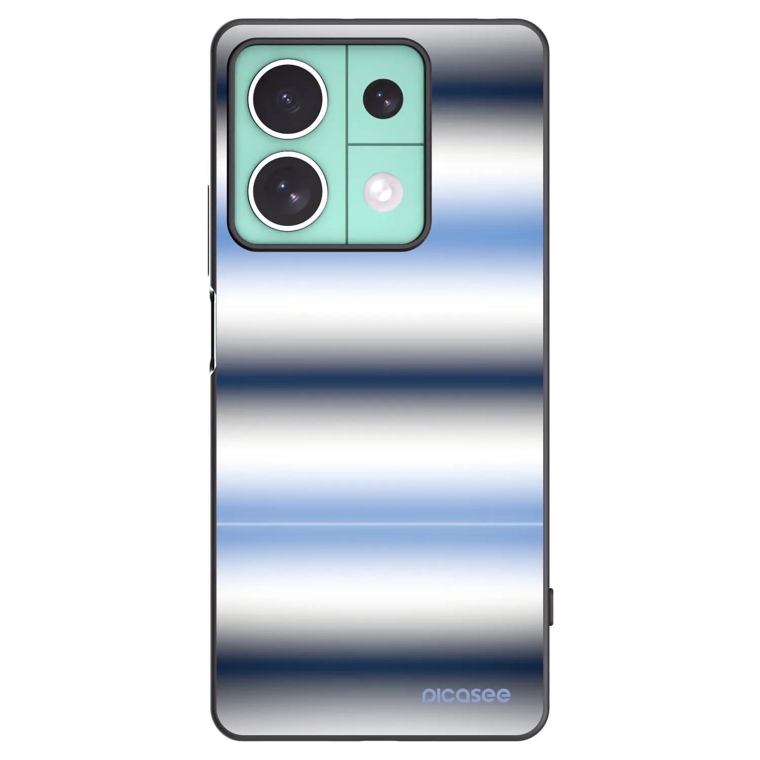 Picasee crna silikonska maskica za Xiaomi Redmi Note 13 5G - Static Lines