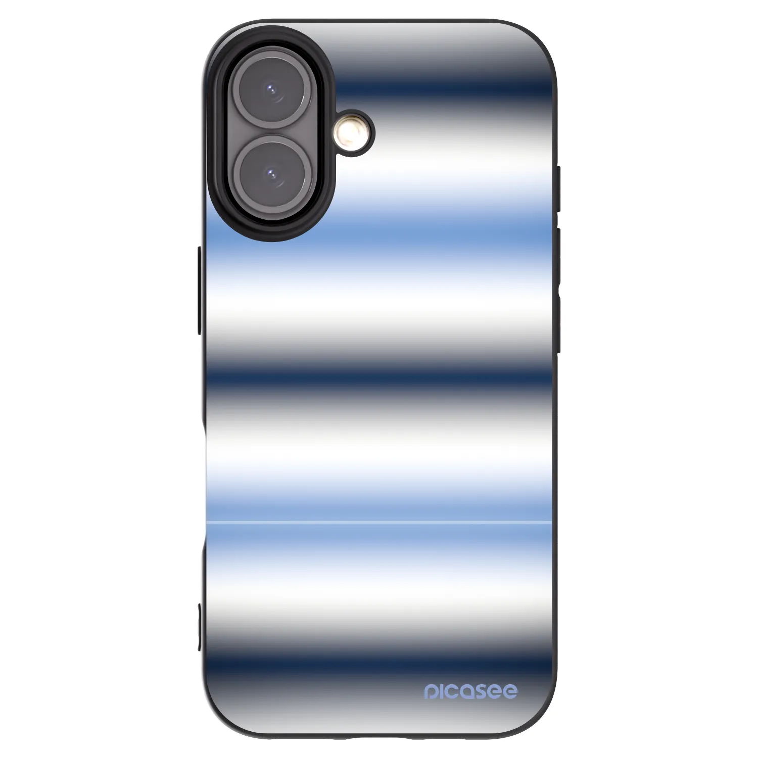 Picasee crna silikonska maskica za Apple iPhone 16 - Static Lines