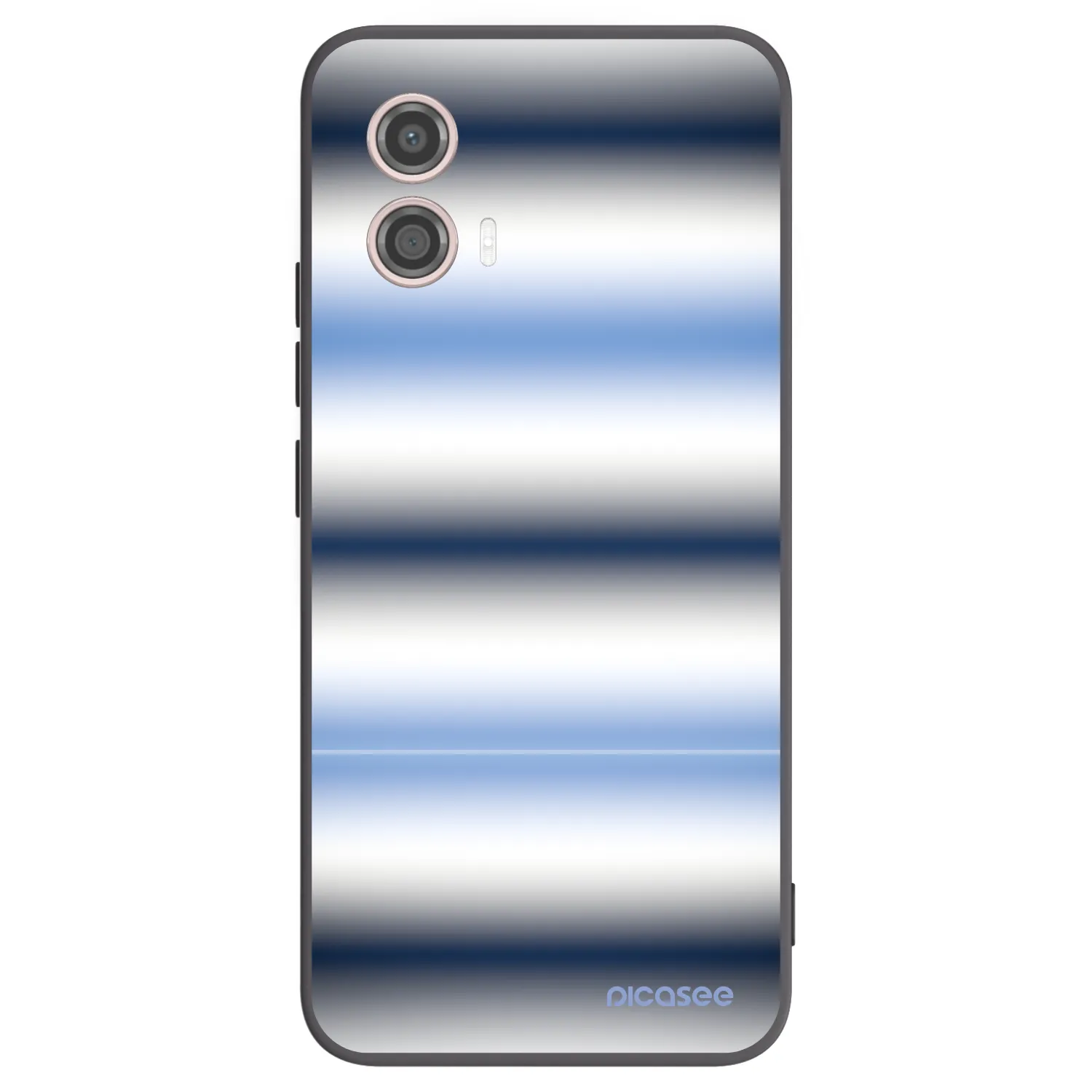 Picasee crna silikonska maskica za Motorola Moto G53 5G - Static Lines