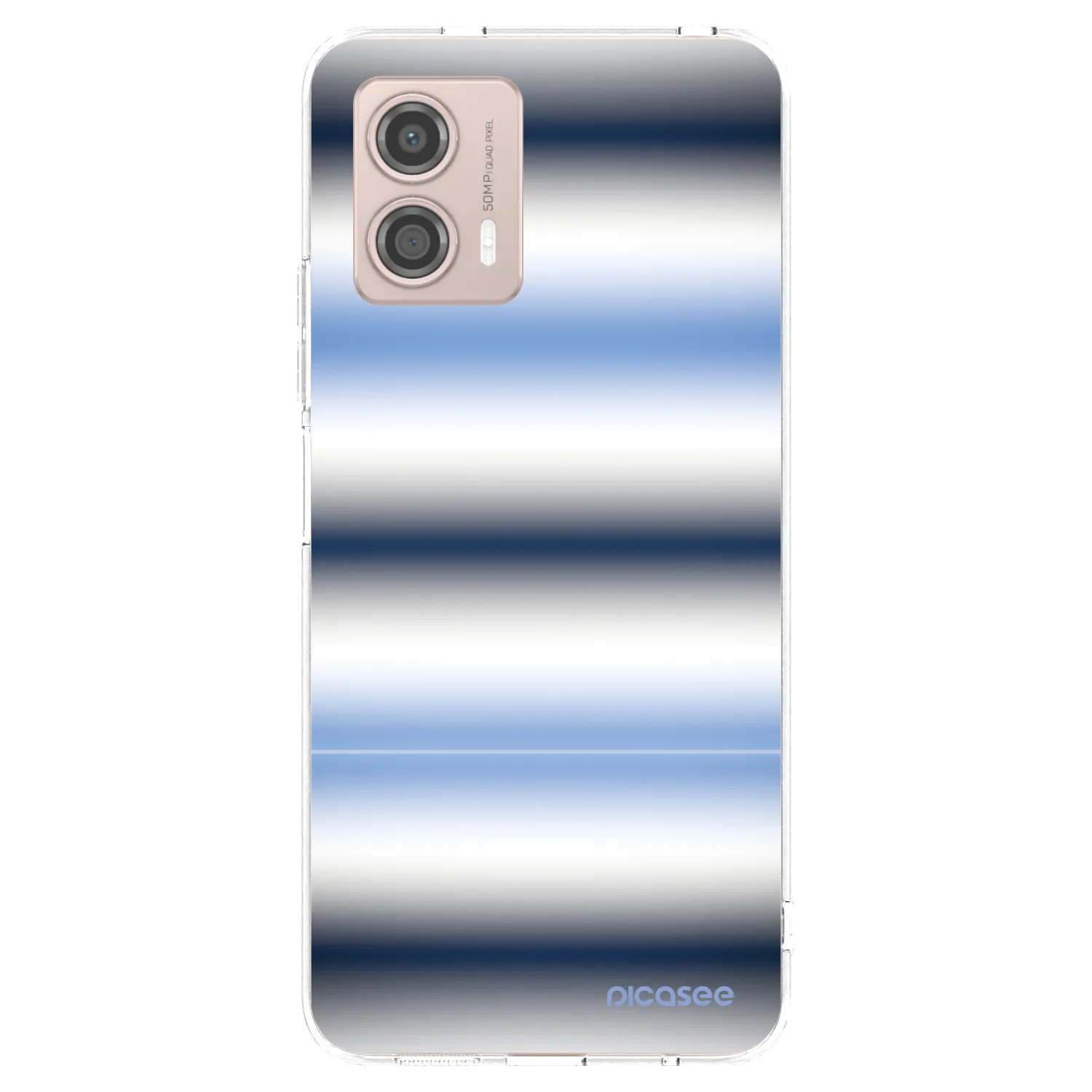 Picasee silikonska prozirna maskica za Motorola Moto G53 5G - Static Lines