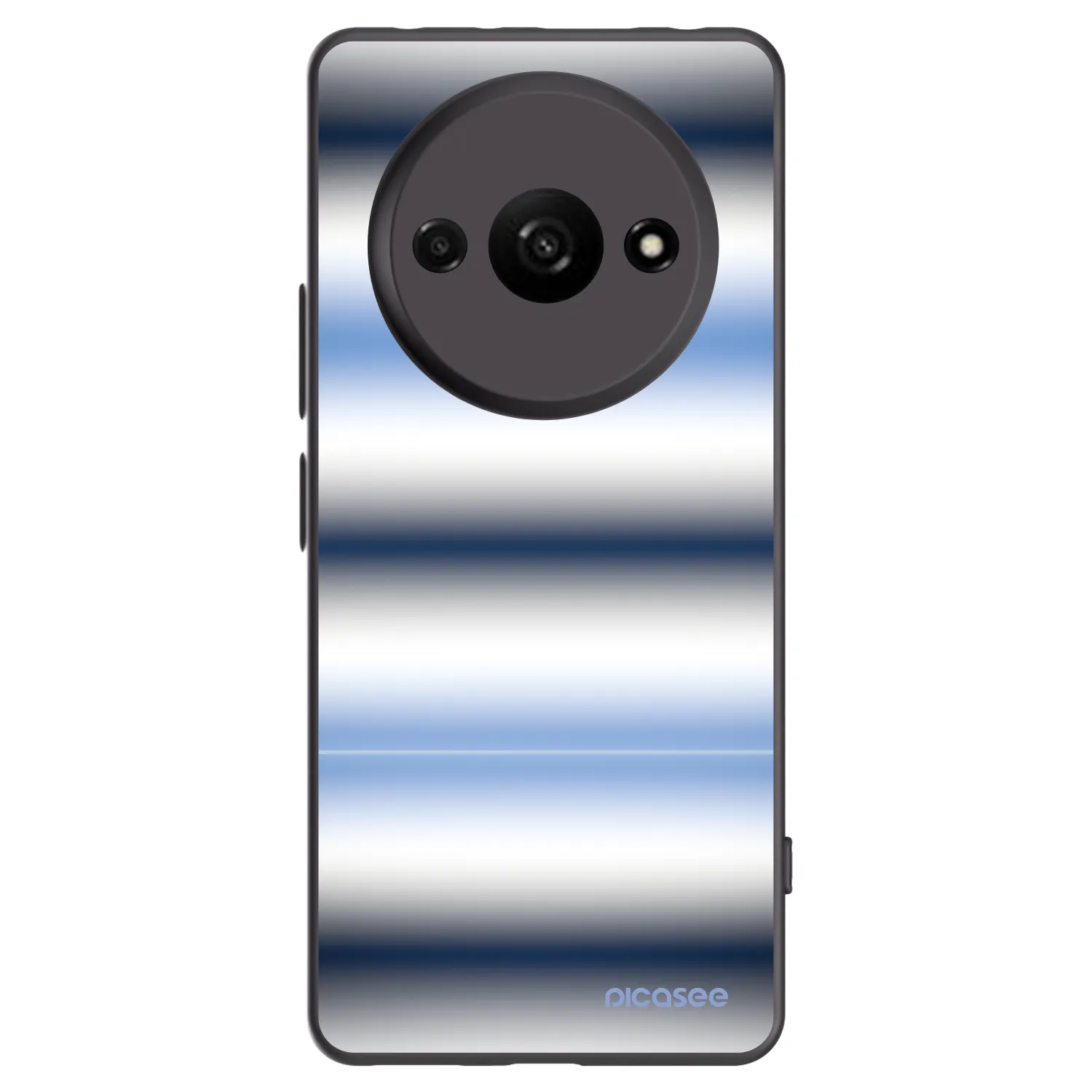 Picasee crna silikonska maskica za Xiaomi Redmi A3 - Static Lines