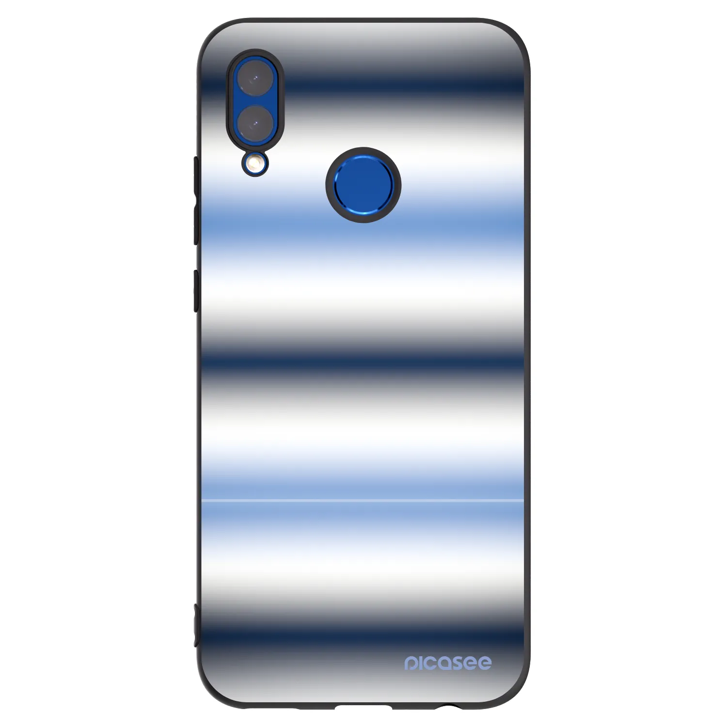 Picasee crna silikonska maskica za Huawei P Smart 2019 - Static Lines