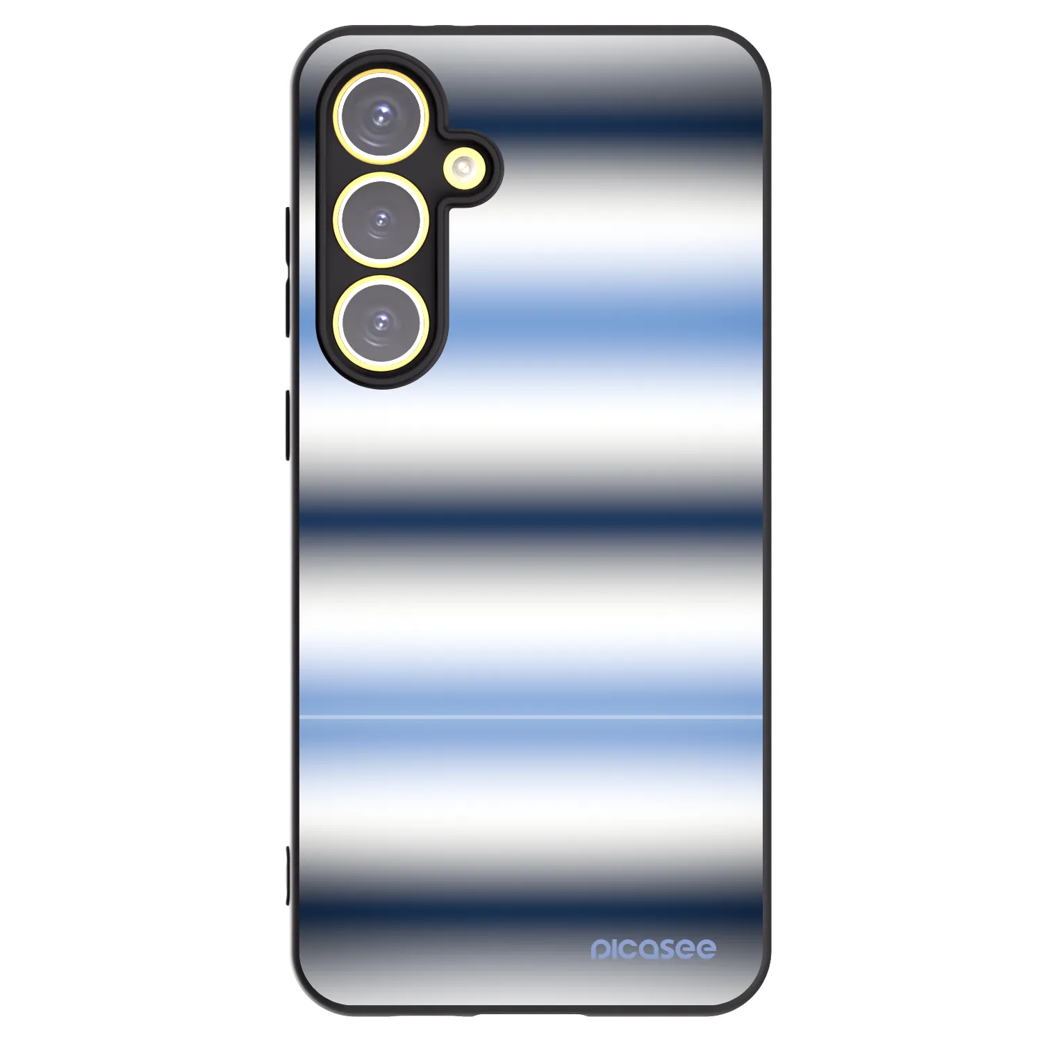 Picasee crna silikonska maskica za Samsung Galaxy S24 FE S721B - Static Lines