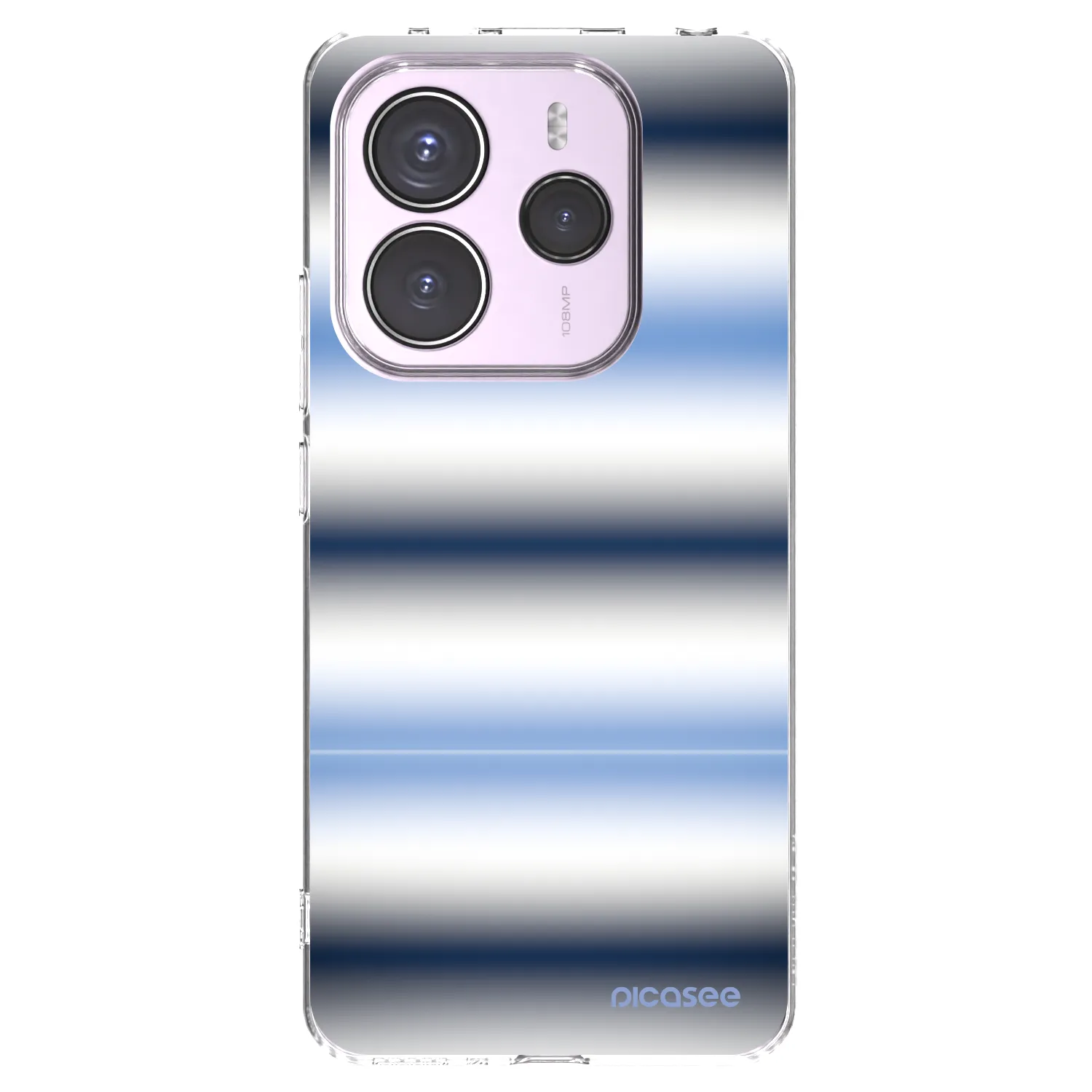 Picasee silikonska prozirna maskica za Xiaomi Redmi Note 14 5G - Static Lines