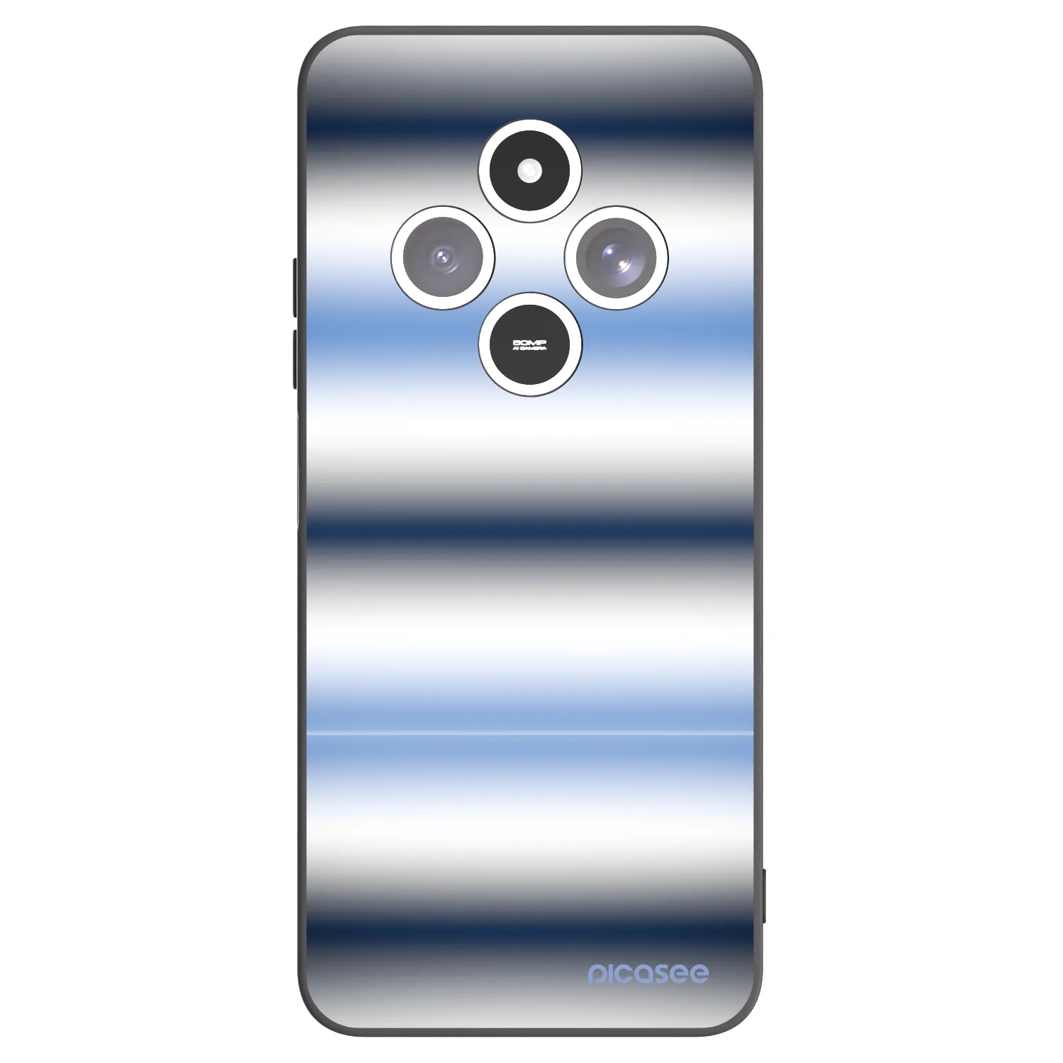 Picasee crna silikonska maskica za Xiaomi Redmi 14C - Static Lines