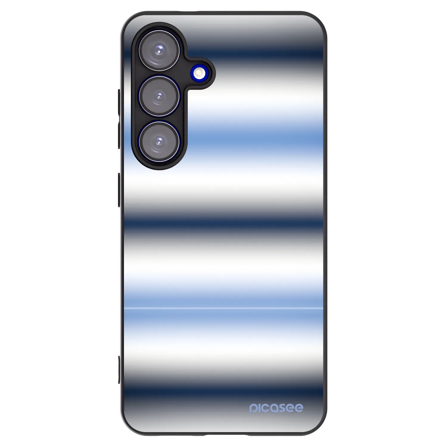 Picasee crna silikonska maskica za Samsung Galaxy S25 5G - Static Lines