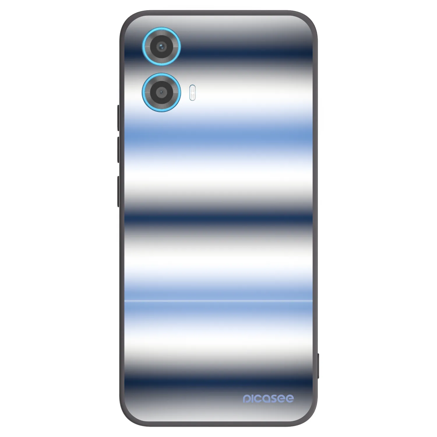 Picasee crna silikonska maskica za Motorola Moto G34 5G - Static Lines