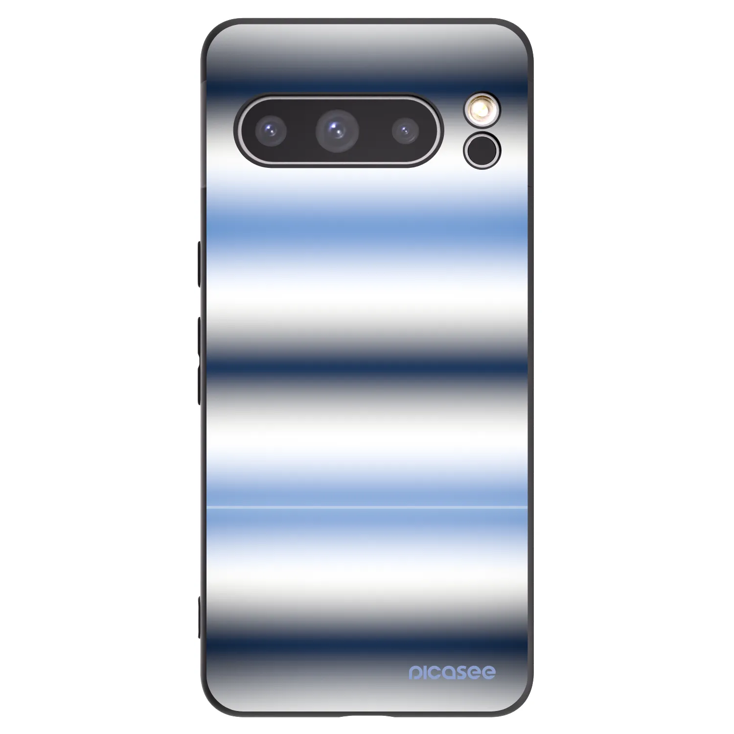 Picasee crna silikonska maskica za Google Pixel 8 Pro - Static Lines