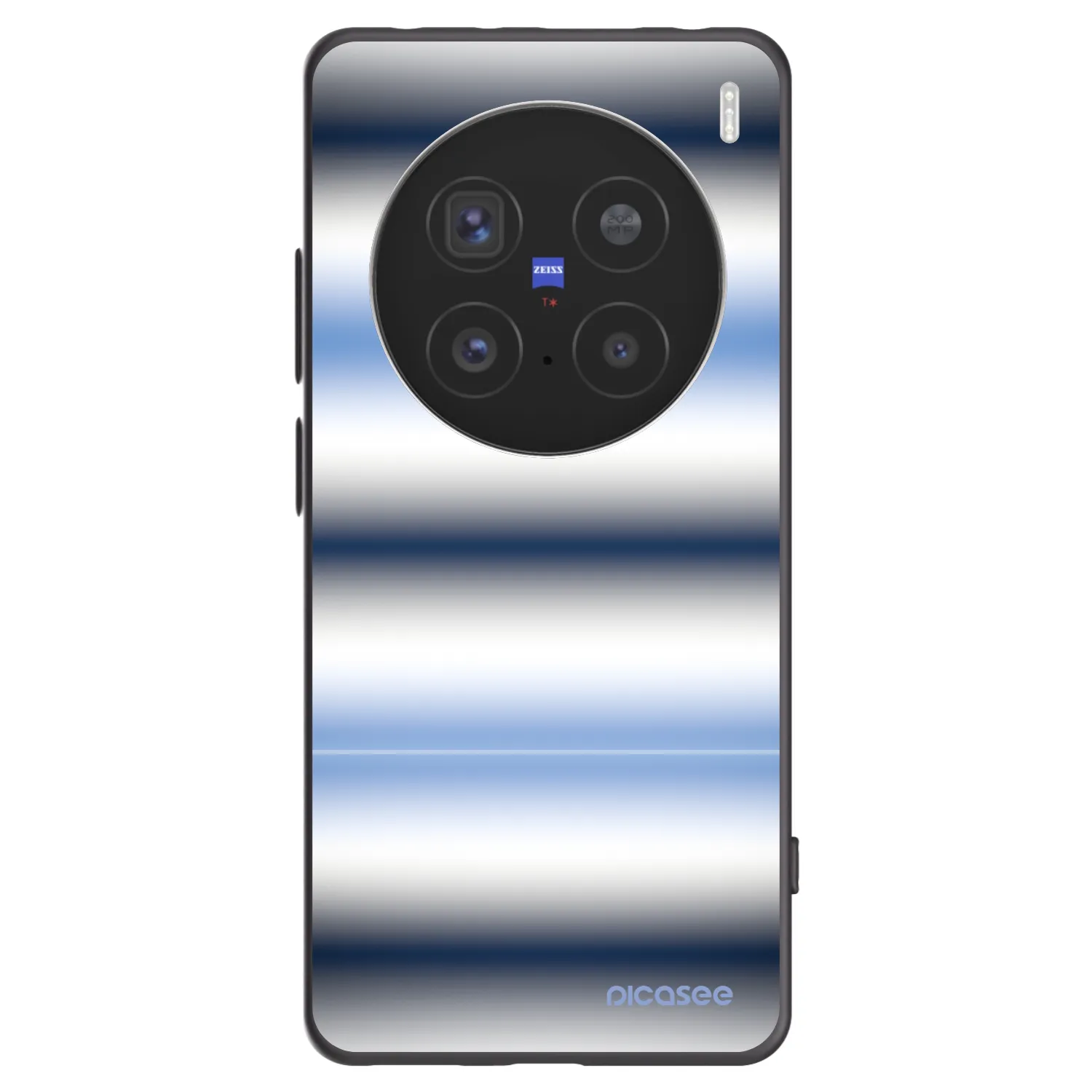 Picasee crna silikonska maskica za Vivo X200 Pro - Static Lines