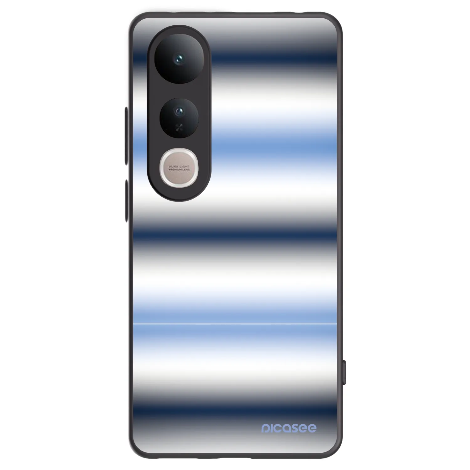 Picasee crna silikonska maskica za Vivo V50 Lite 5G - Static Lines