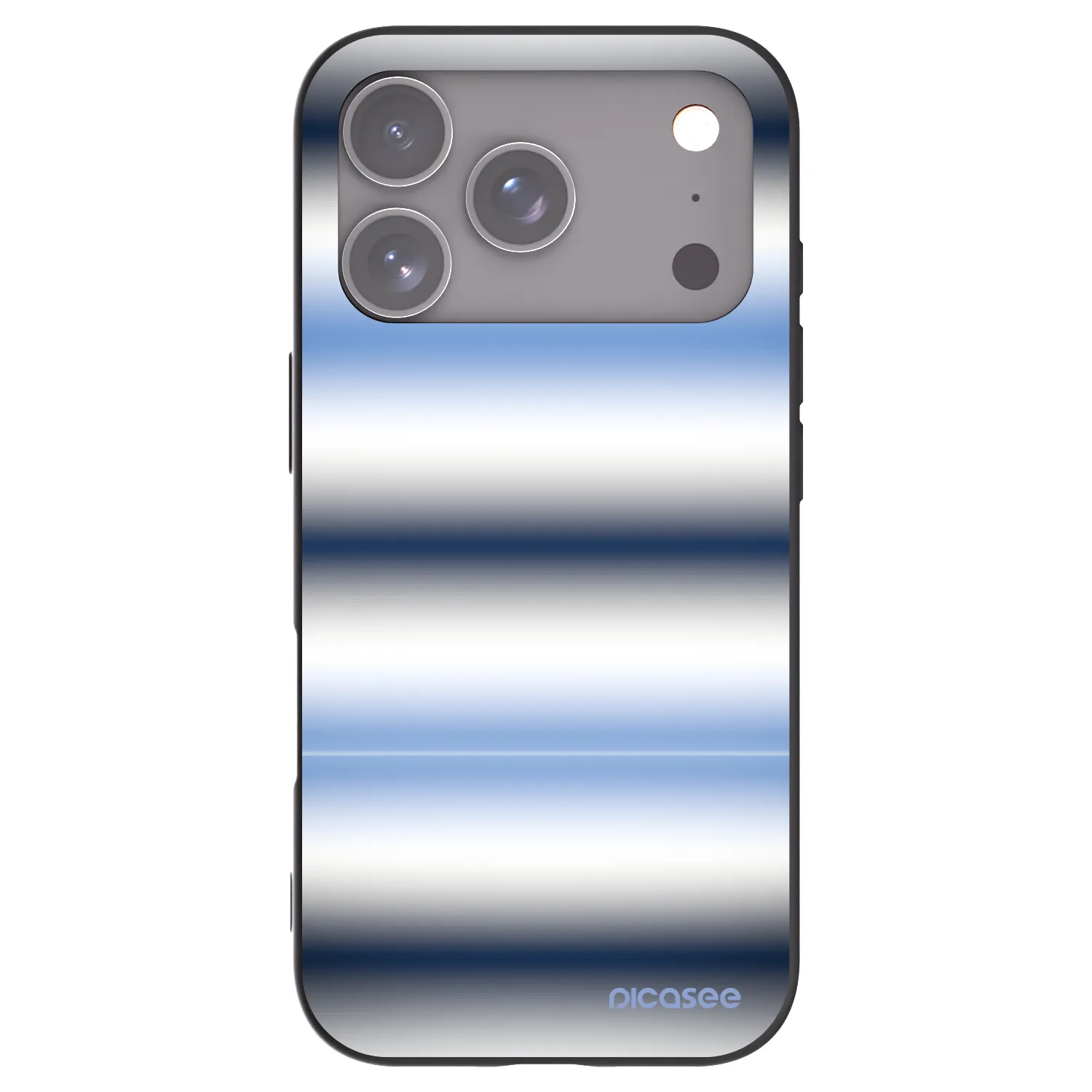 Picasee crna silikonska maskica za Apple iPhone 17 Pro - Static Lines
