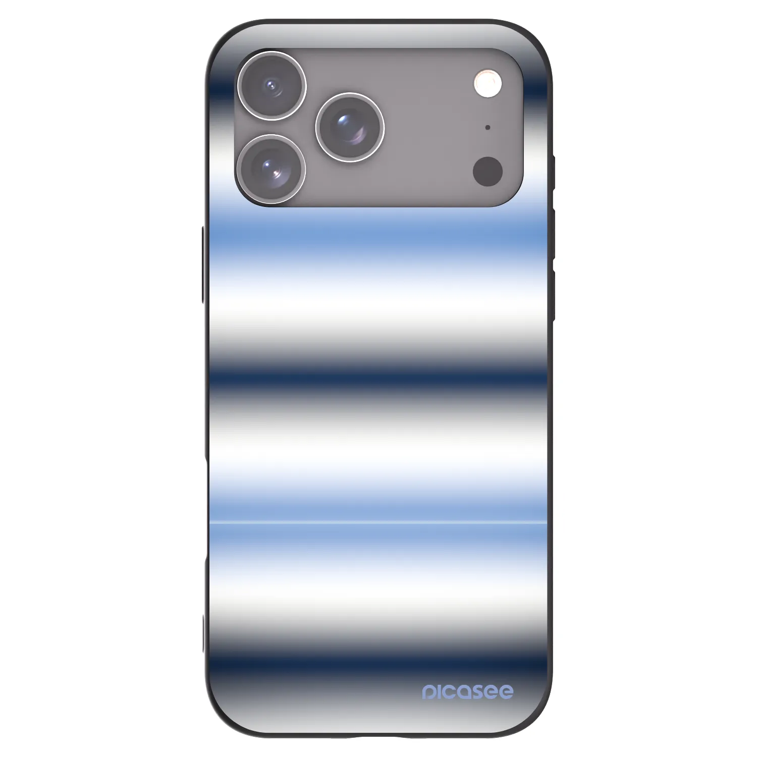 Picasee crna silikonska maskica za Apple iPhone 17 Pro Max - Static Lines
