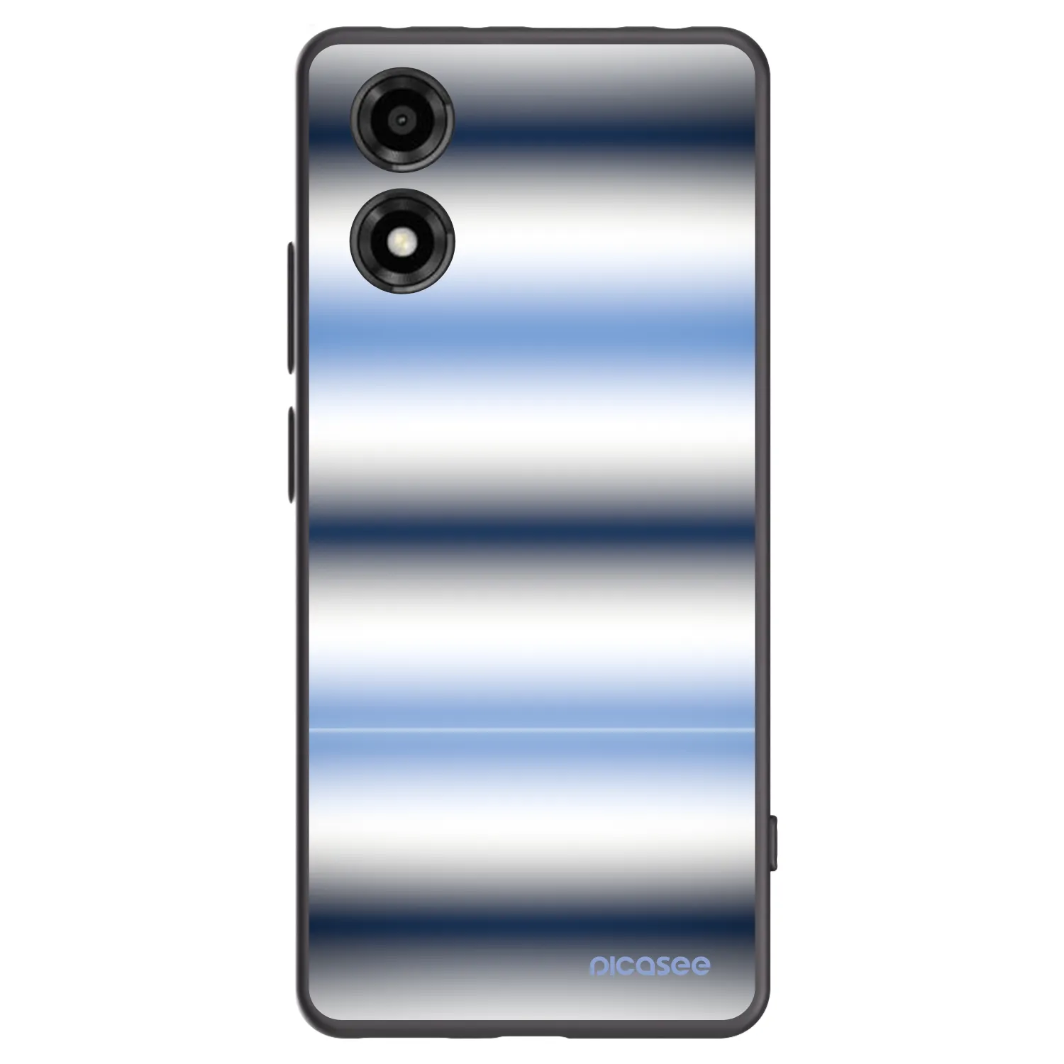 Picasee crna silikonska maskica za Motorola Moto E14 - Static Lines