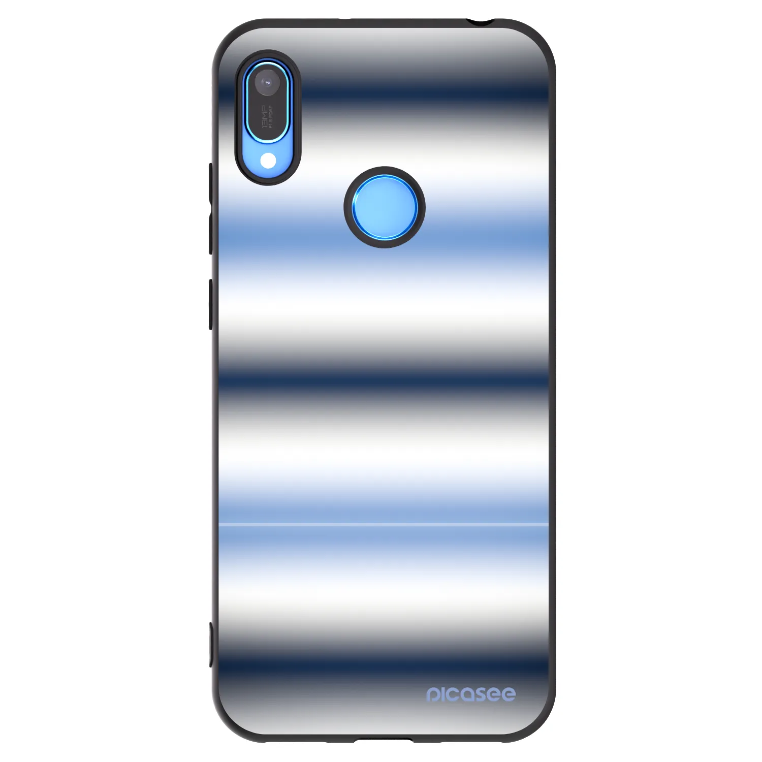Picasee crna silikonska maskica za Huawei Y6 2019 - Static Lines