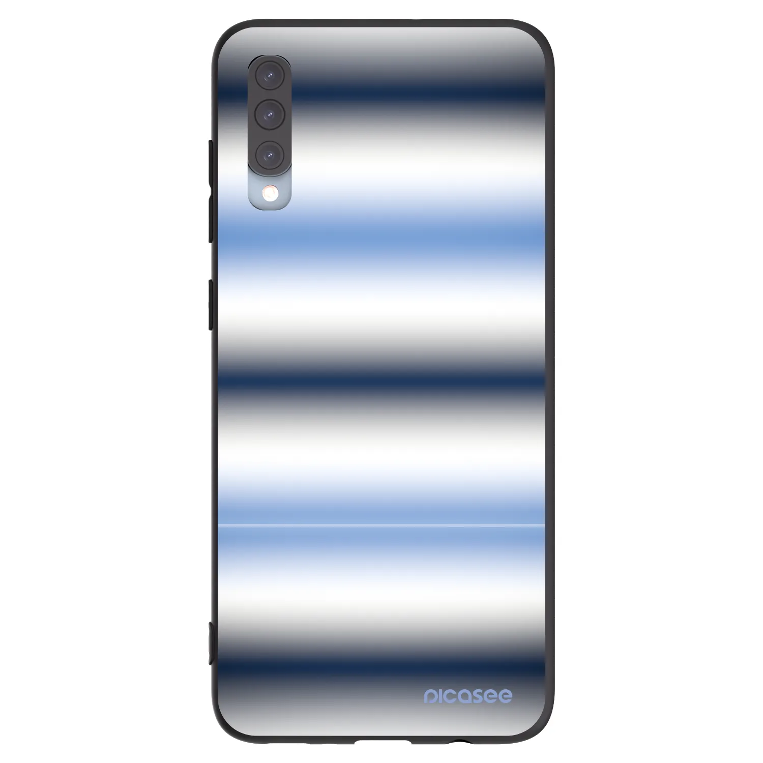 Picasee crna silikonska maskica za Samsung Galaxy A70 A705F - Static Lines